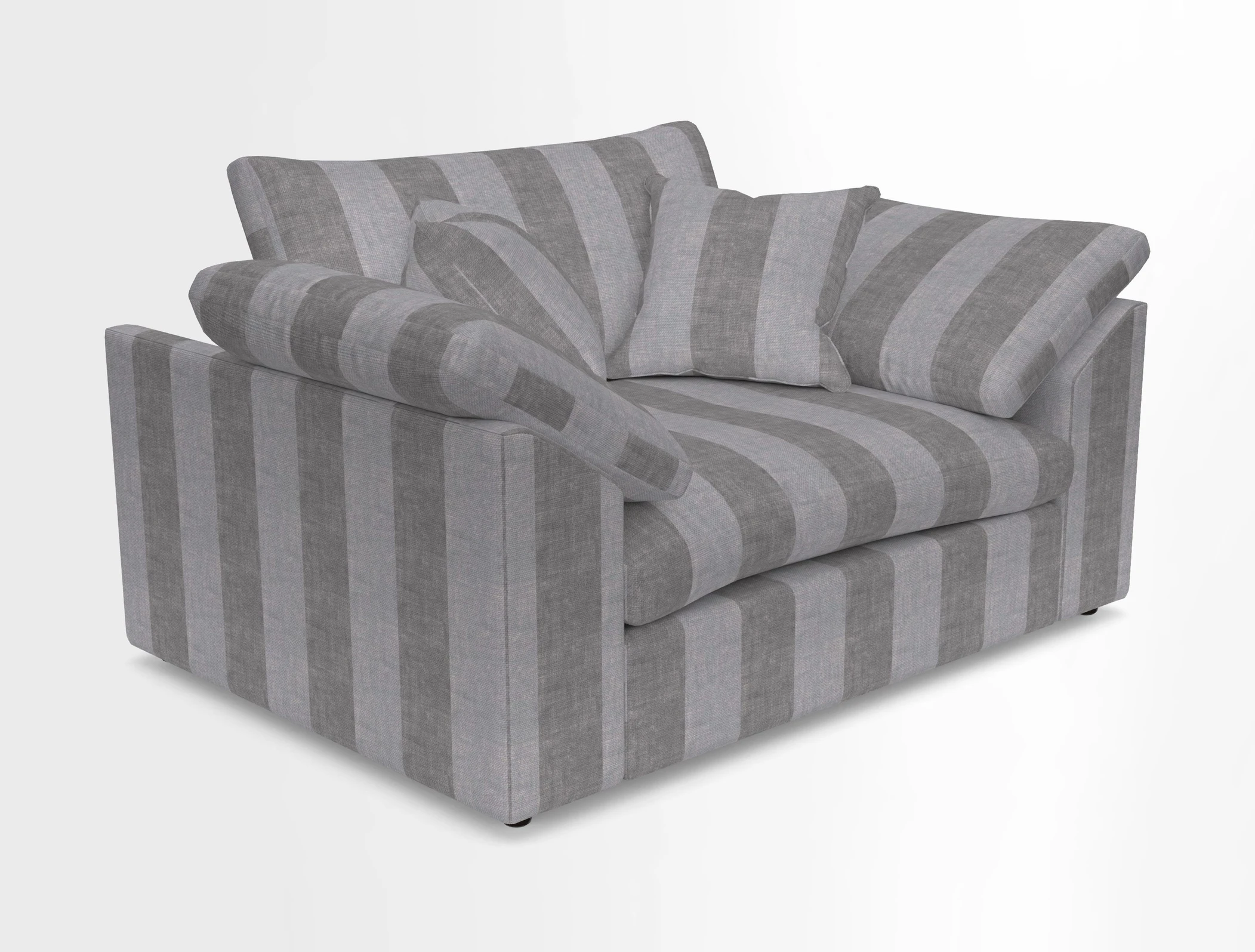 Big Softie Sloped Arm Snuggler in Two Tone Plain Biscuit