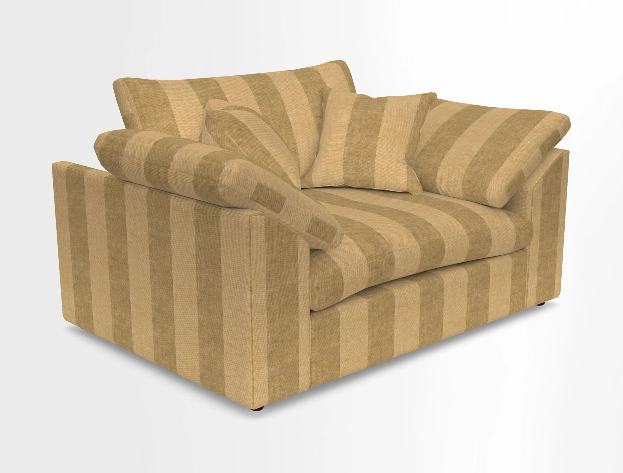 Big Softie Sloped Arm Snuggler in Two Tone Plain Biscuit