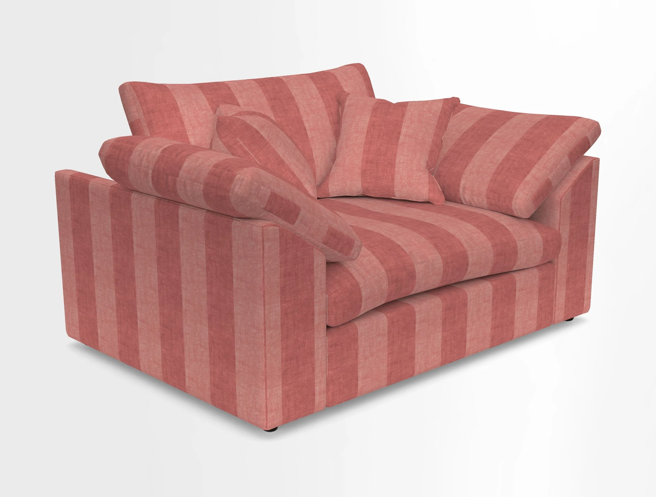 Big Softie Sloped Arm Snuggler in Two Tone Plain Biscuit