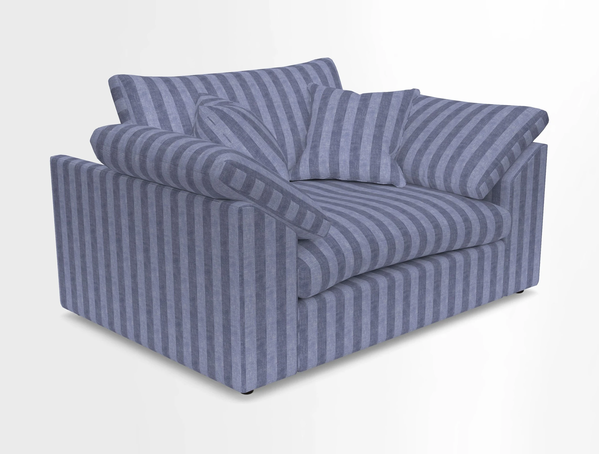Big Softie Sloped Arm Snuggler in Two Tone Plain Biscuit