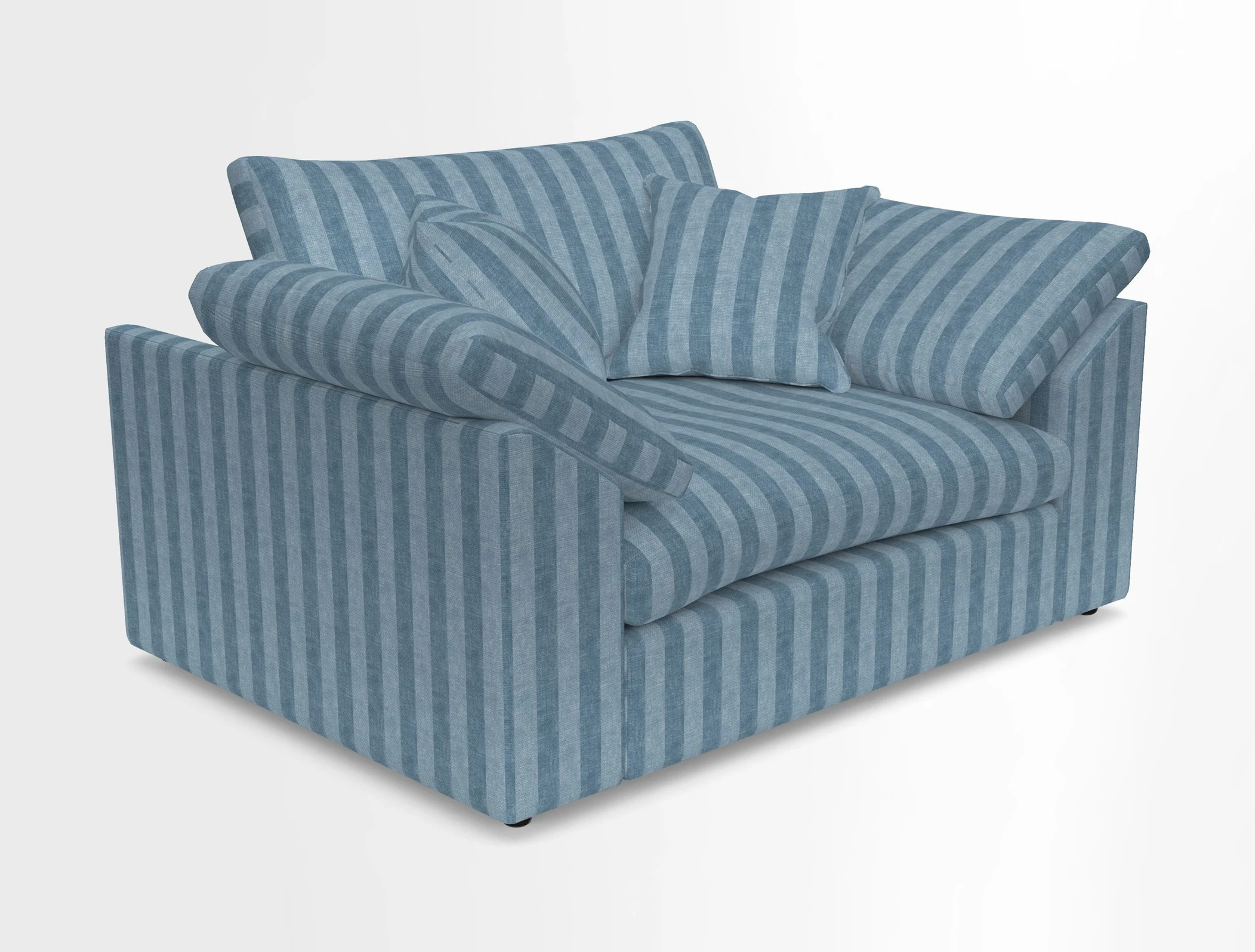 Big Softie Sloped Arm Snuggler in Two Tone Plain Biscuit