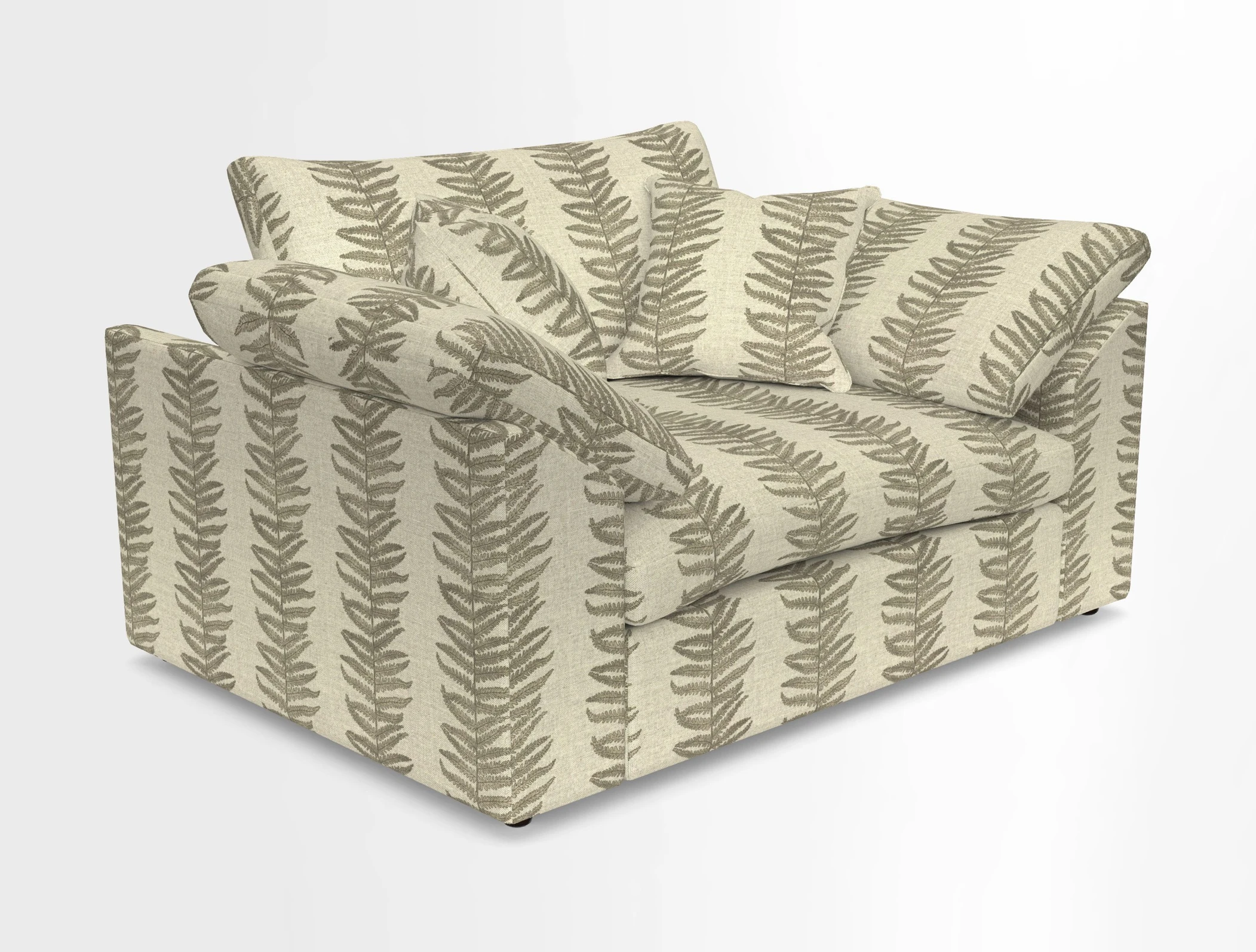 Big Softie Sloped Arm Snuggler in Two Tone Plain Biscuit