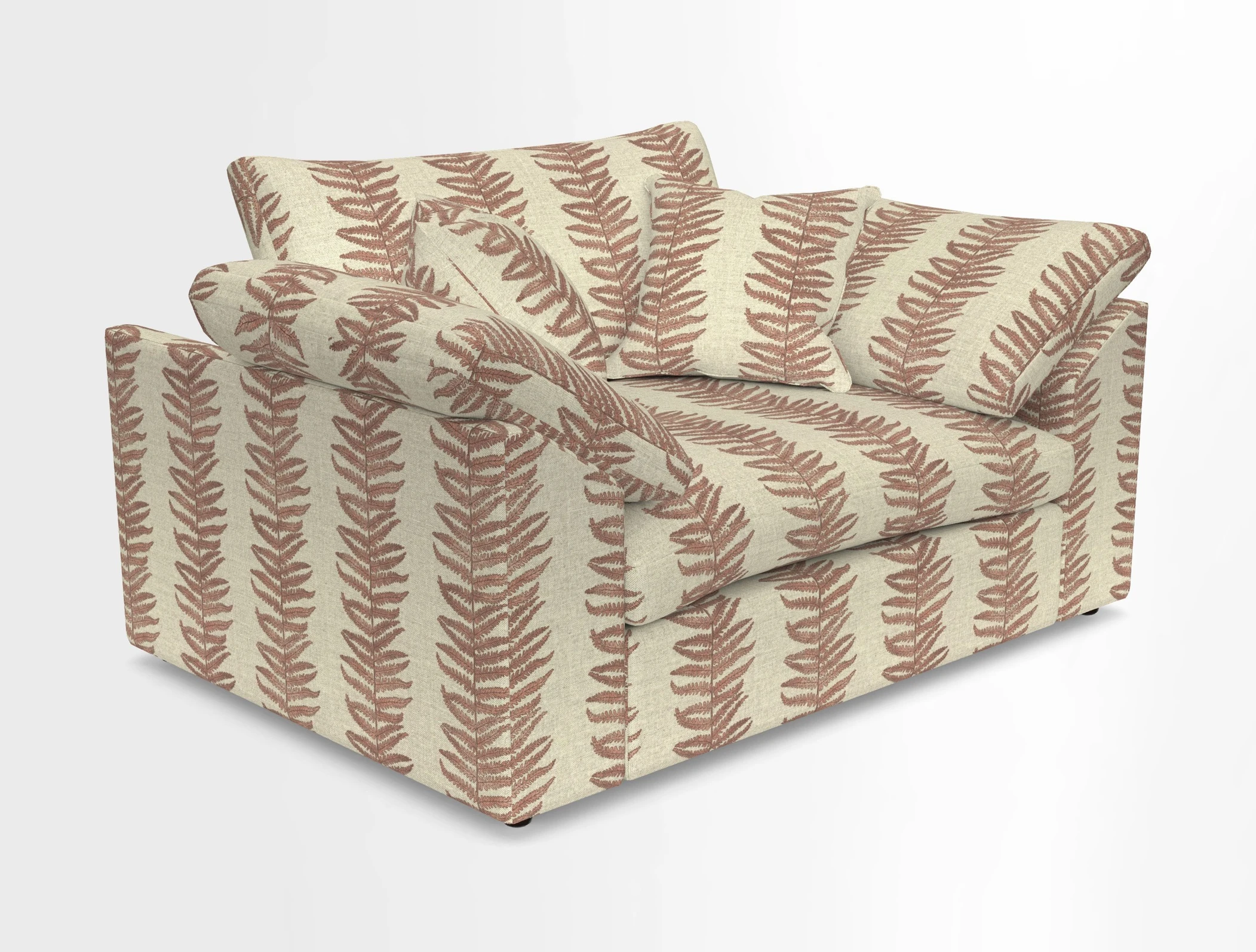 Big Softie Sloped Arm Snuggler in Two Tone Plain Biscuit