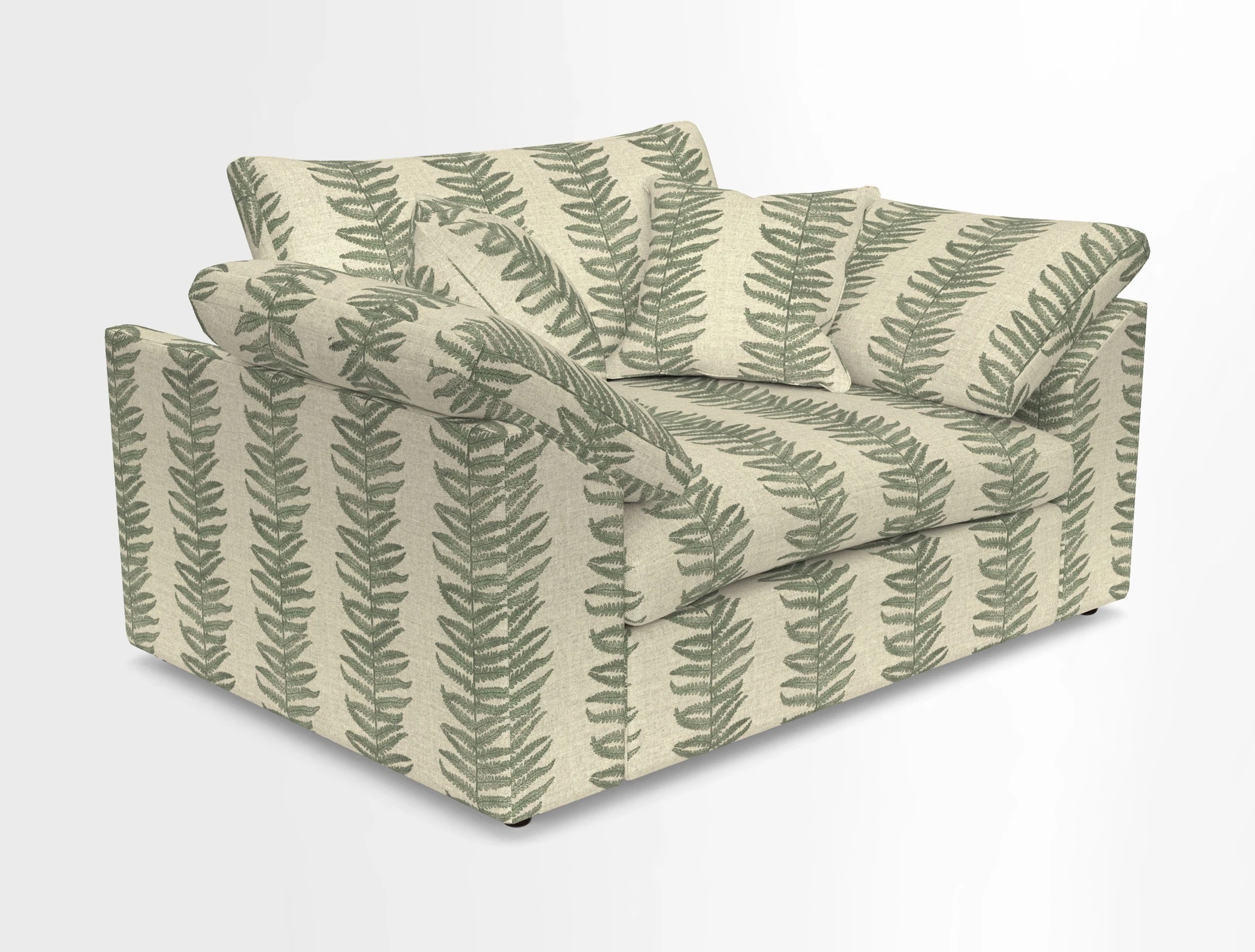 Big Softie Sloped Arm Snuggler in Two Tone Plain Biscuit