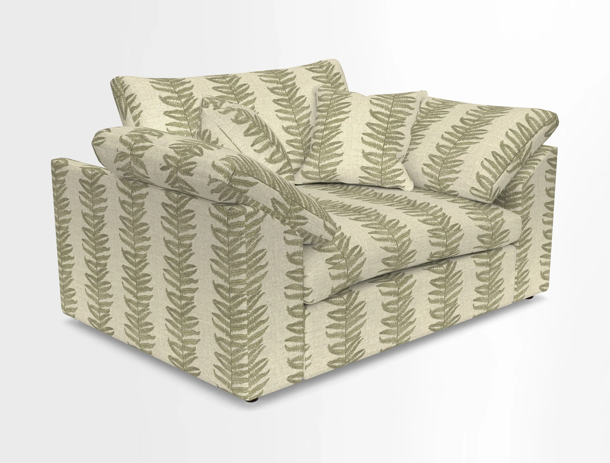 Big Softie Sloped Arm Snuggler in Two Tone Plain Biscuit