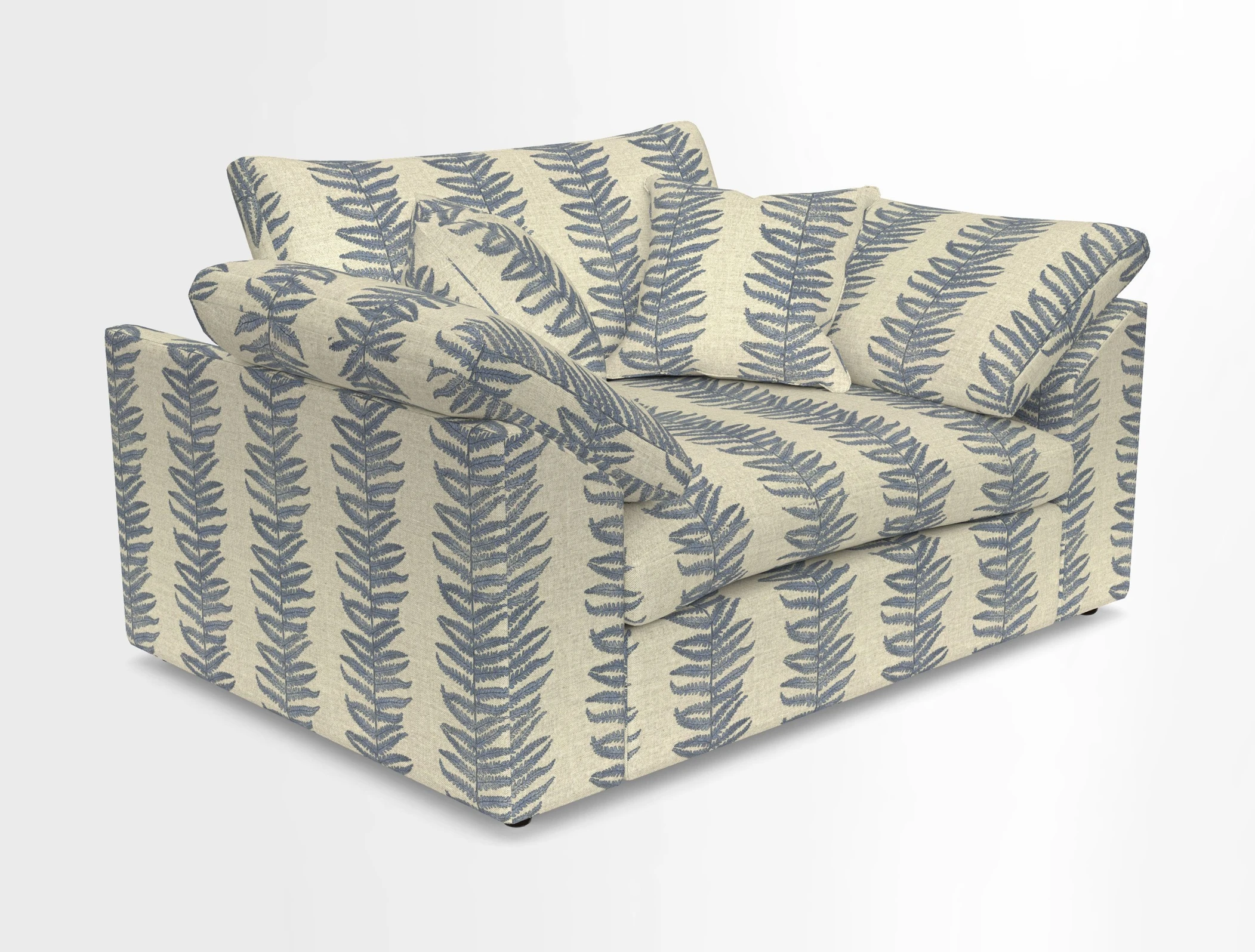 Big Softie Sloped Arm Snuggler in Two Tone Plain Biscuit