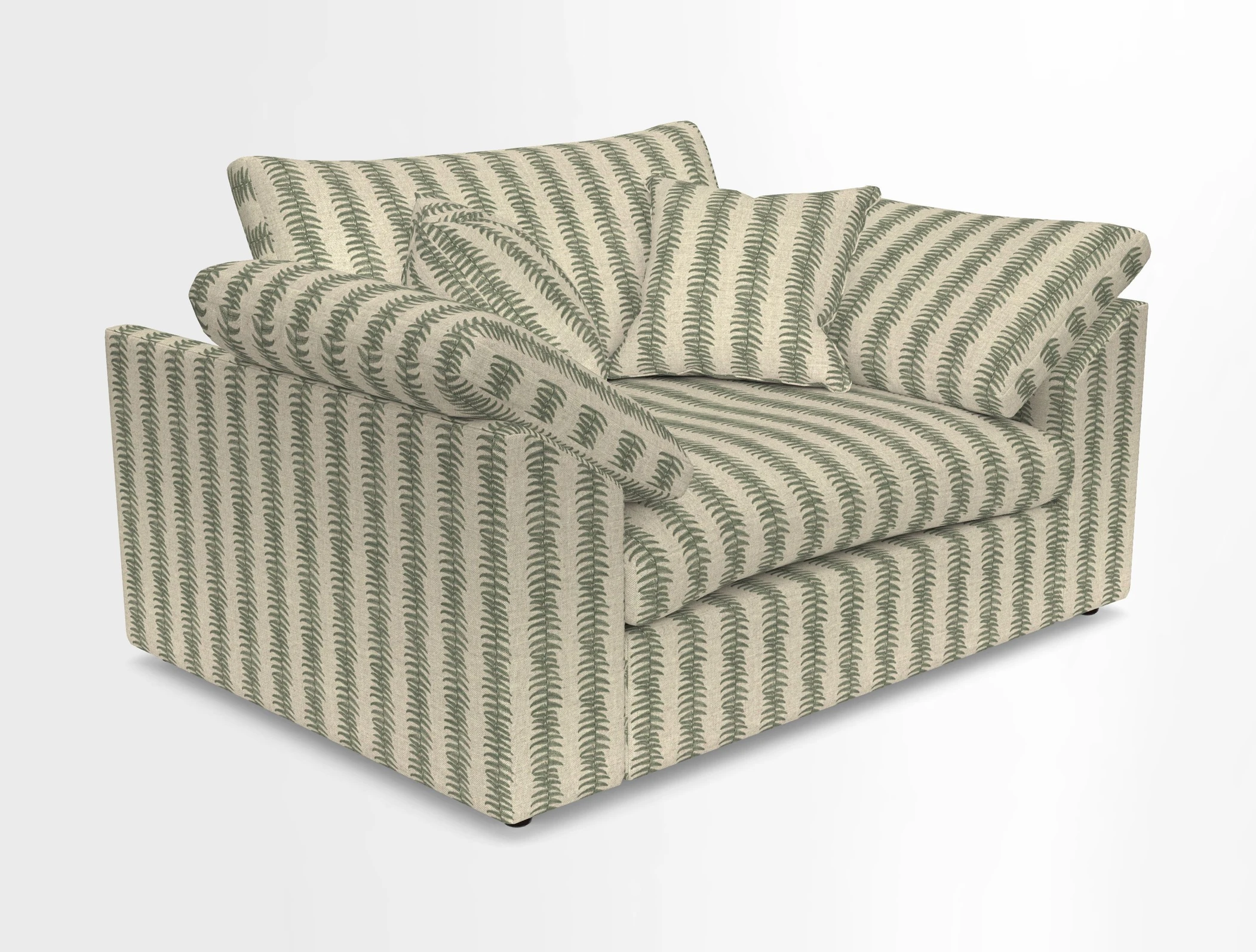 Big Softie Sloped Arm Snuggler in Two Tone Plain Biscuit