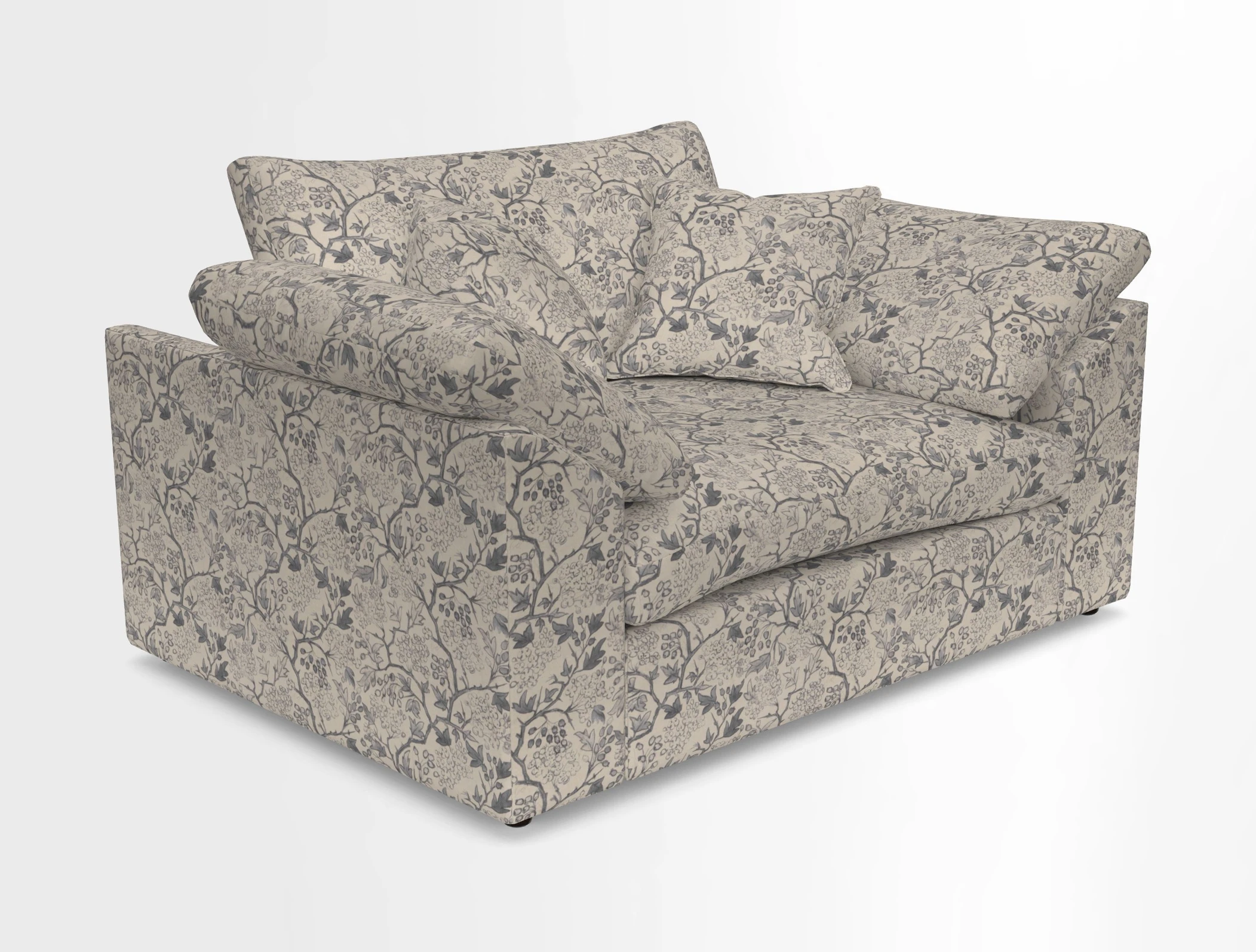 Big Softie Sloped Arm Snuggler in Two Tone Plain Biscuit