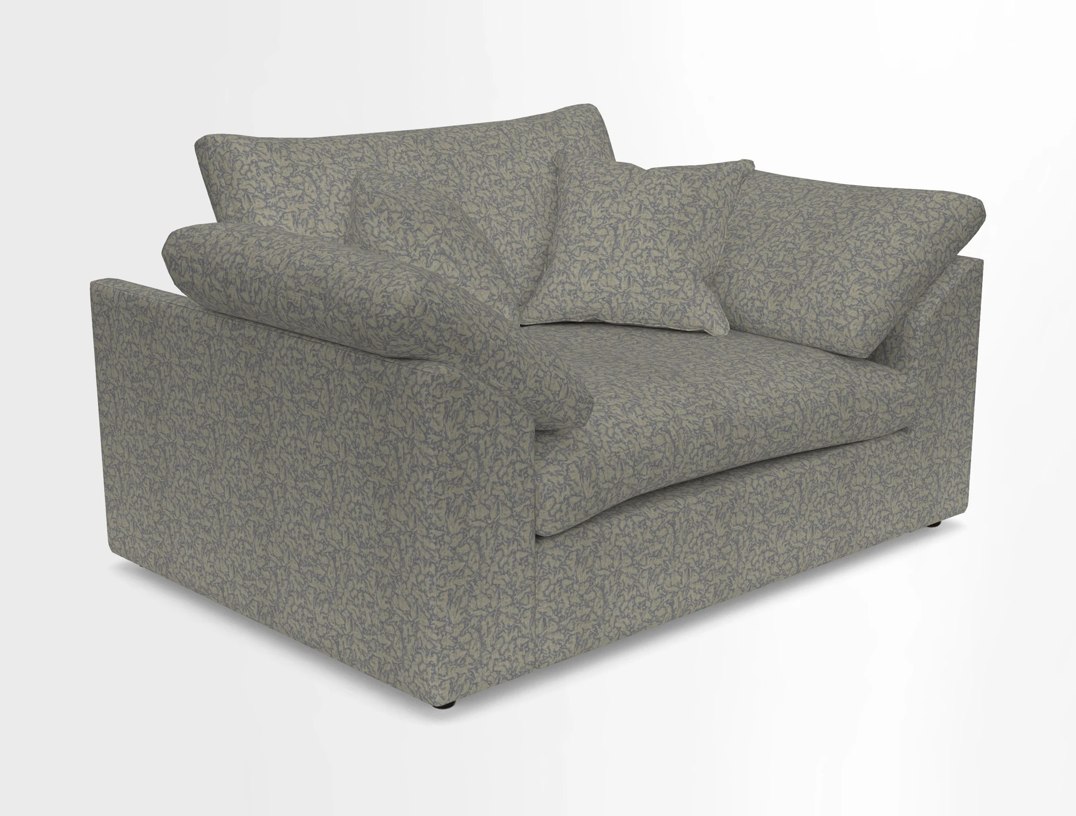 Big Softie Sloped Arm Snuggler in Two Tone Plain Biscuit