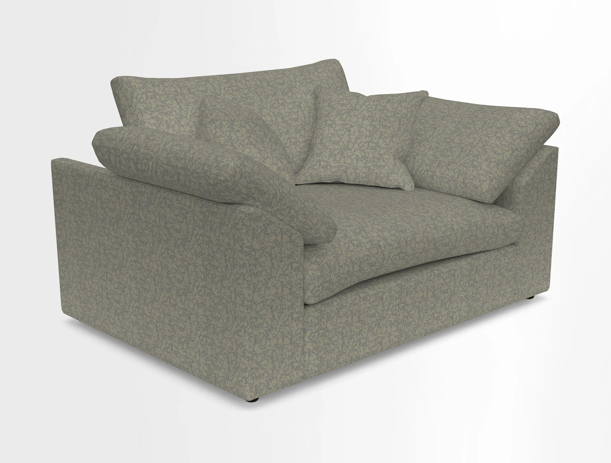 Big Softie Sloped Arm Snuggler in Two Tone Plain Biscuit