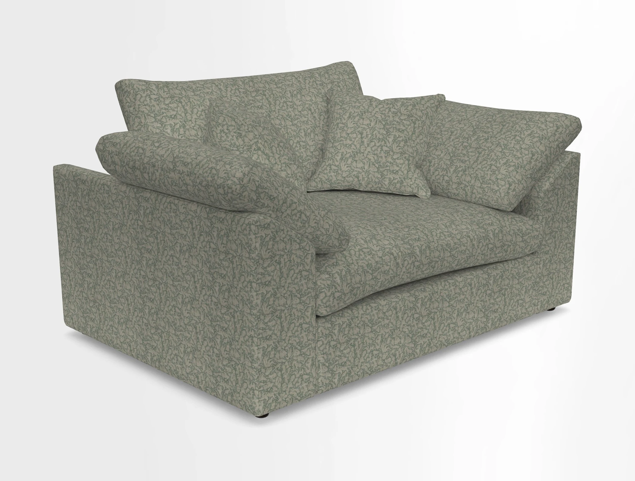 Big Softie Sloped Arm Snuggler in Two Tone Plain Biscuit