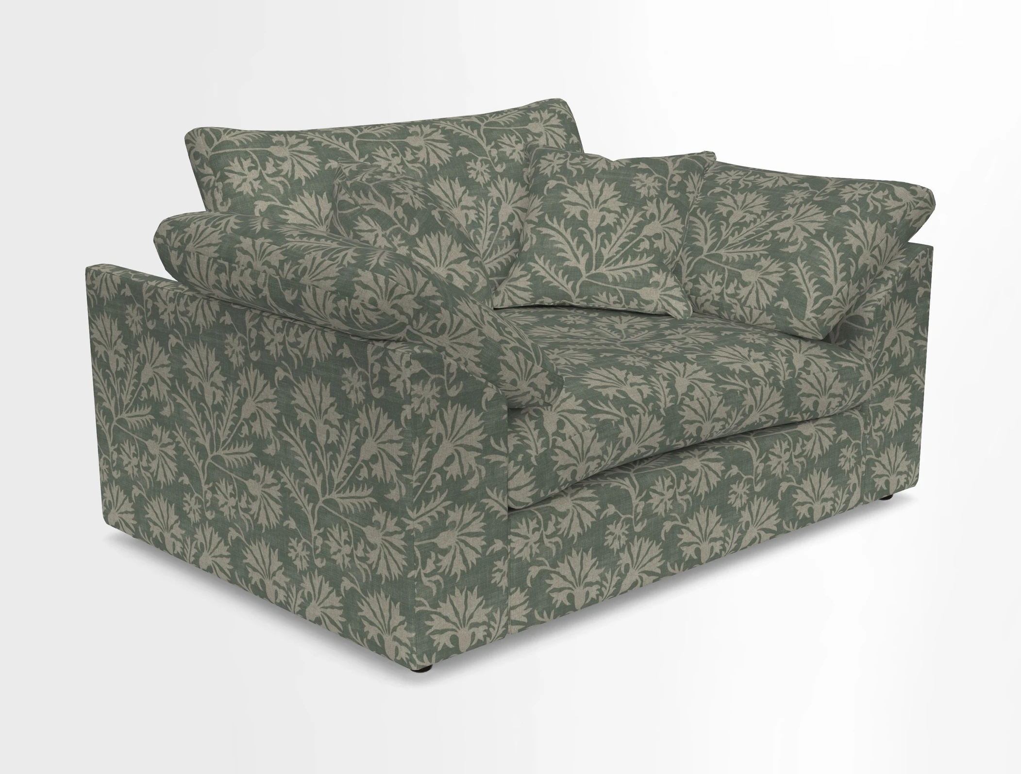 Big Softie Sloped Arm Snuggler in Two Tone Plain Biscuit