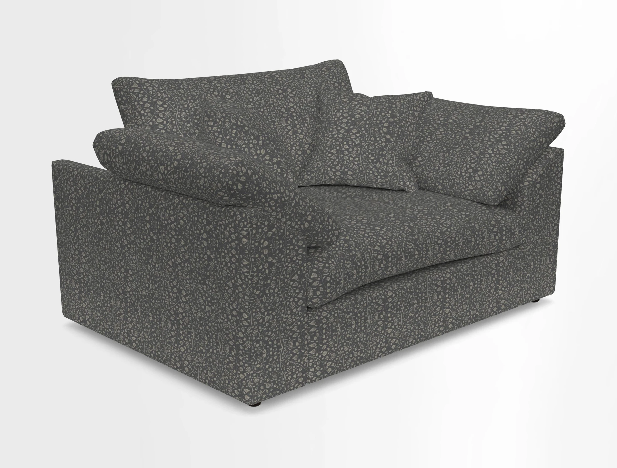 Big Softie Sloped Arm Snuggler in Two Tone Plain Biscuit