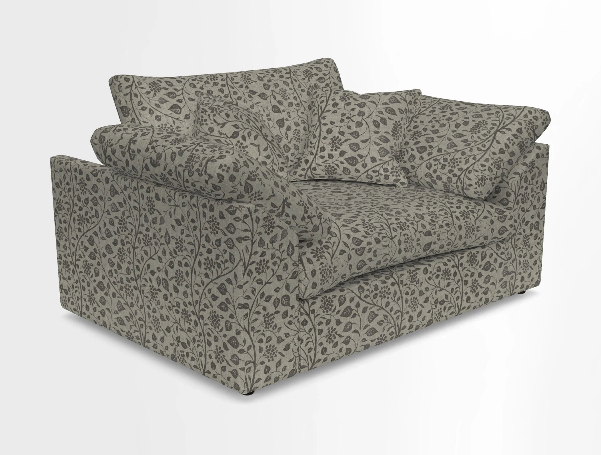 Big Softie Sloped Arm Snuggler in Two Tone Plain Biscuit