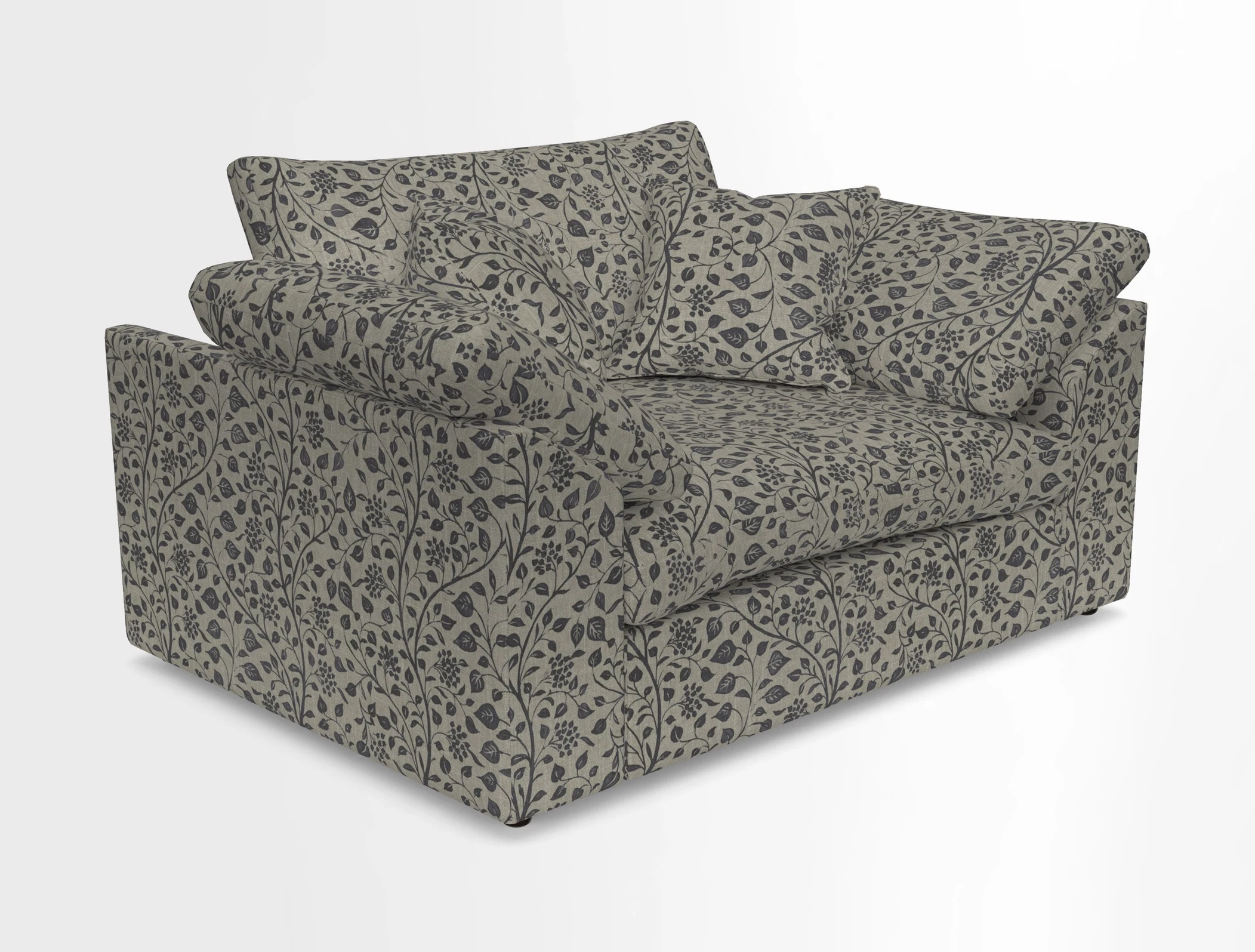 Big Softie Sloped Arm Snuggler in Two Tone Plain Biscuit