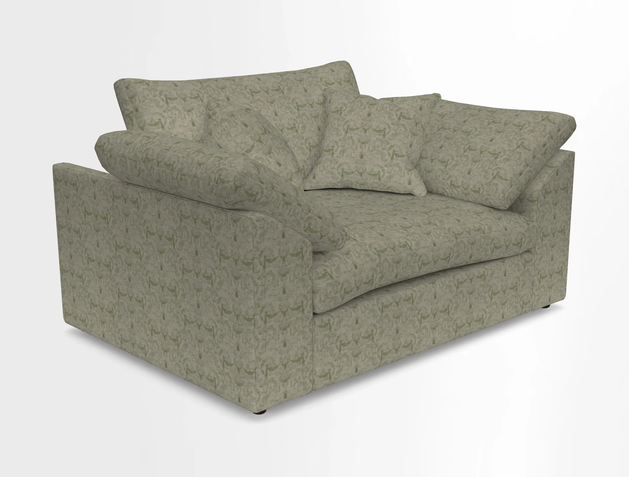 Big Softie Sloped Arm Snuggler in Two Tone Plain Biscuit
