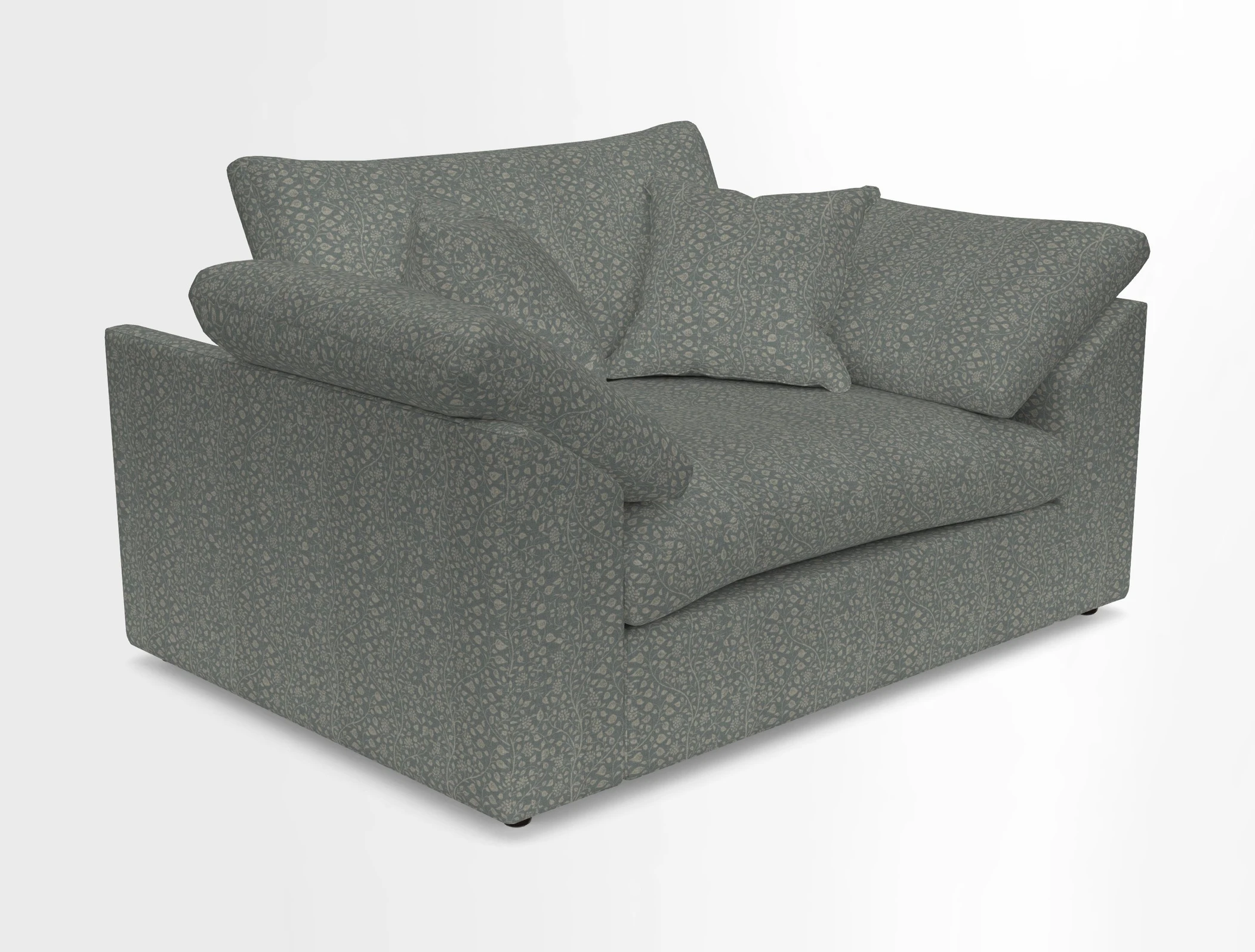 Big Softie Sloped Arm Snuggler in Two Tone Plain Biscuit