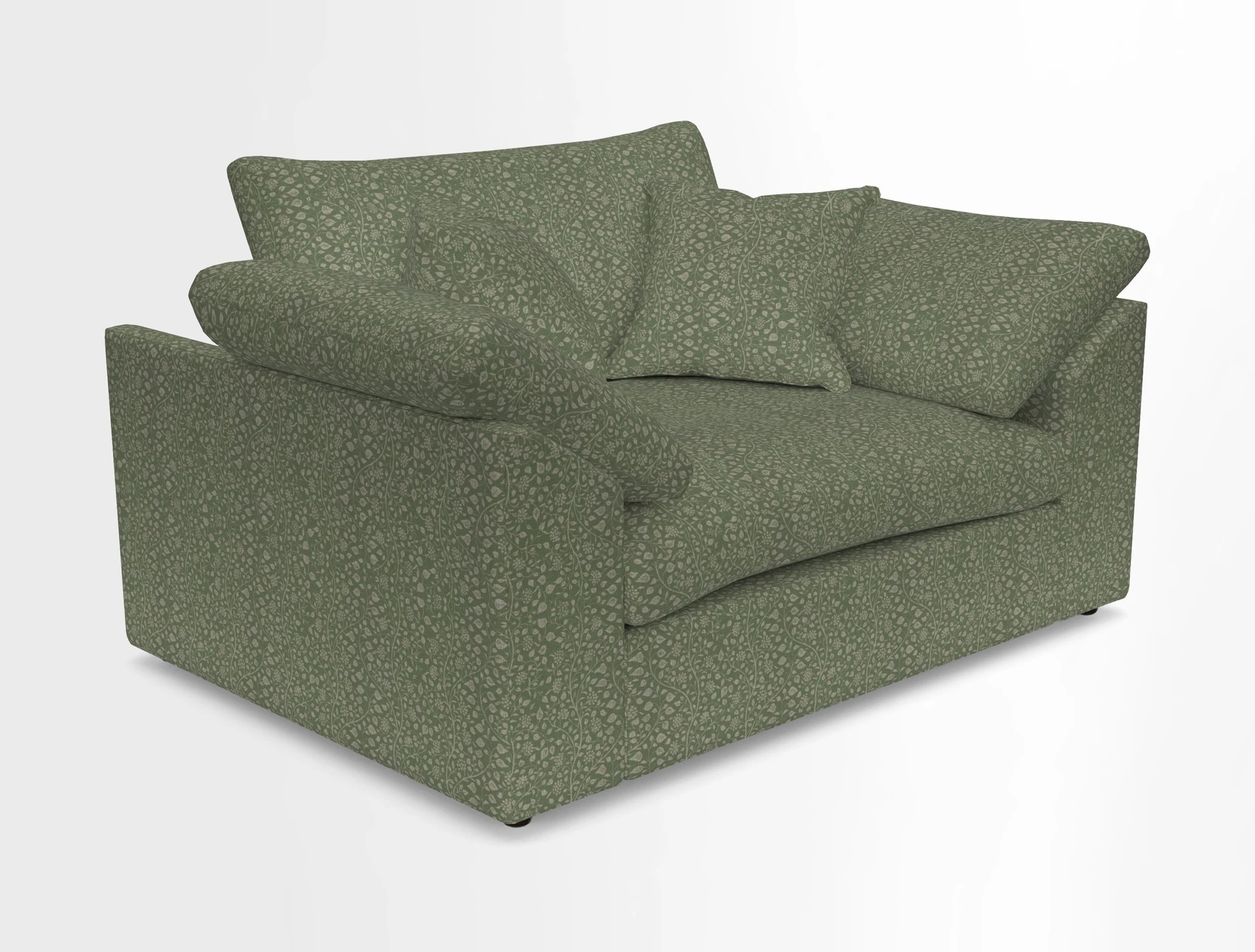 Big Softie Sloped Arm Snuggler in Two Tone Plain Biscuit