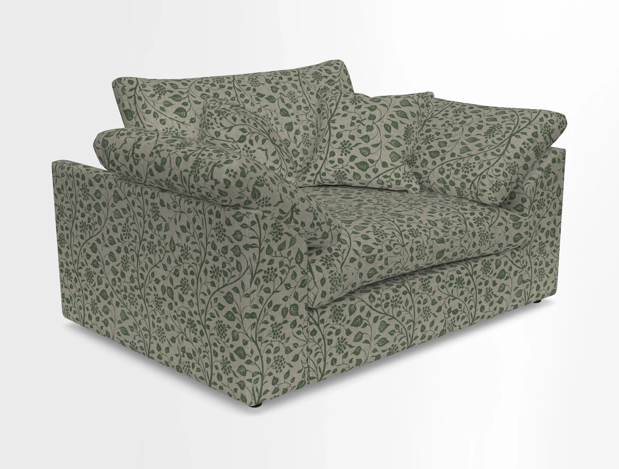 Big Softie Sloped Arm Snuggler in Two Tone Plain Biscuit