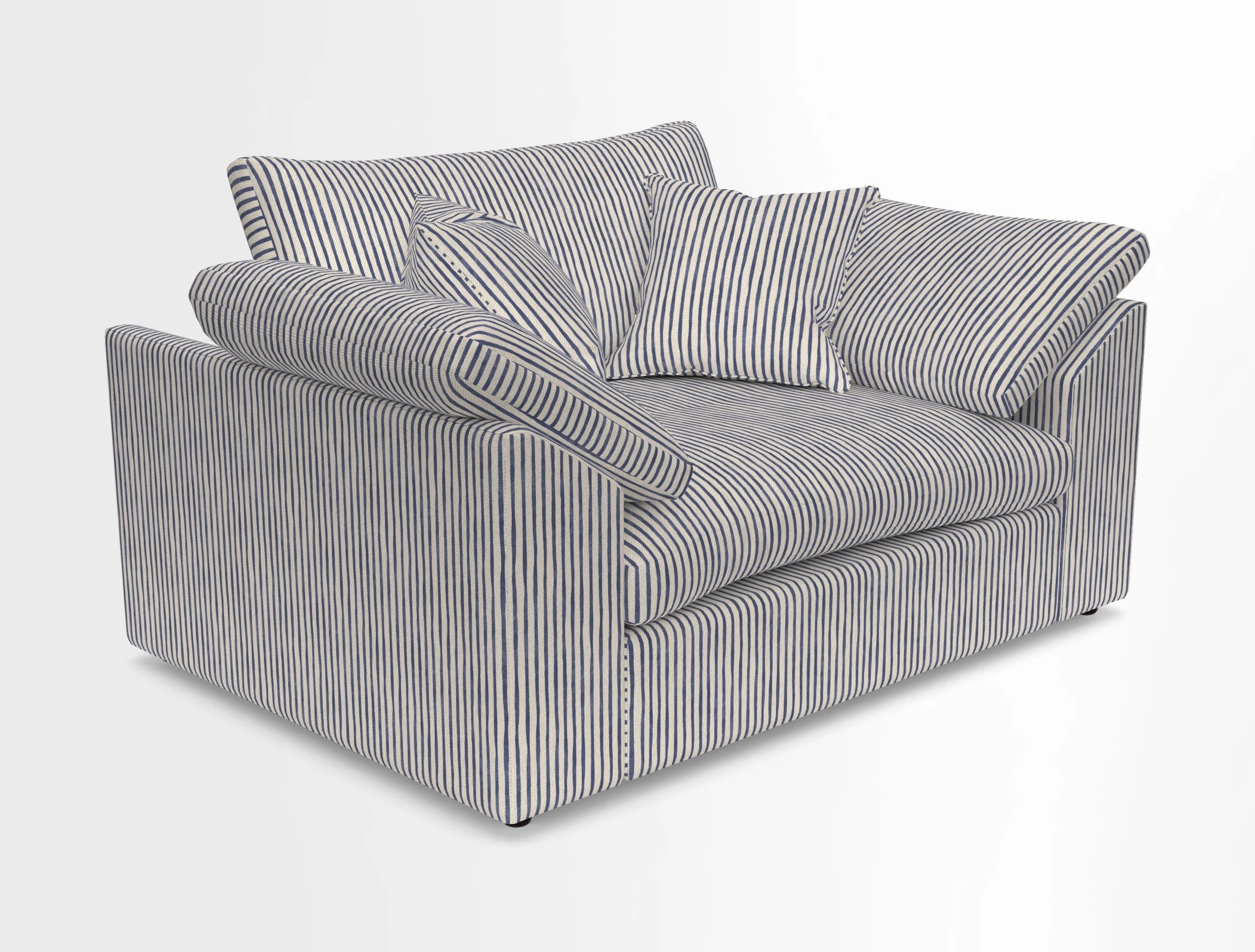Big Softie Sloped Arm Snuggler in Two Tone Plain Biscuit