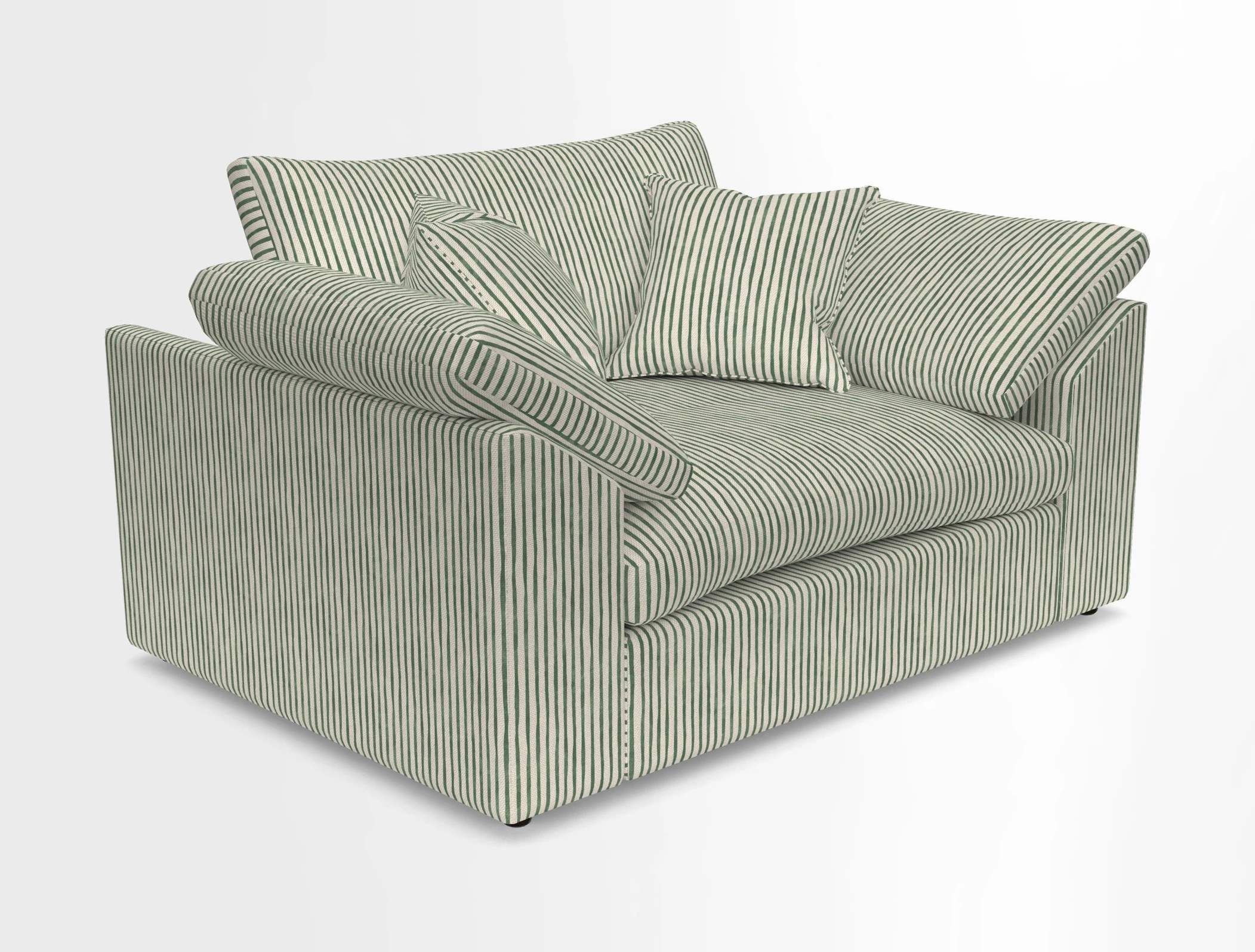 Big Softie Sloped Arm Snuggler in Two Tone Plain Biscuit