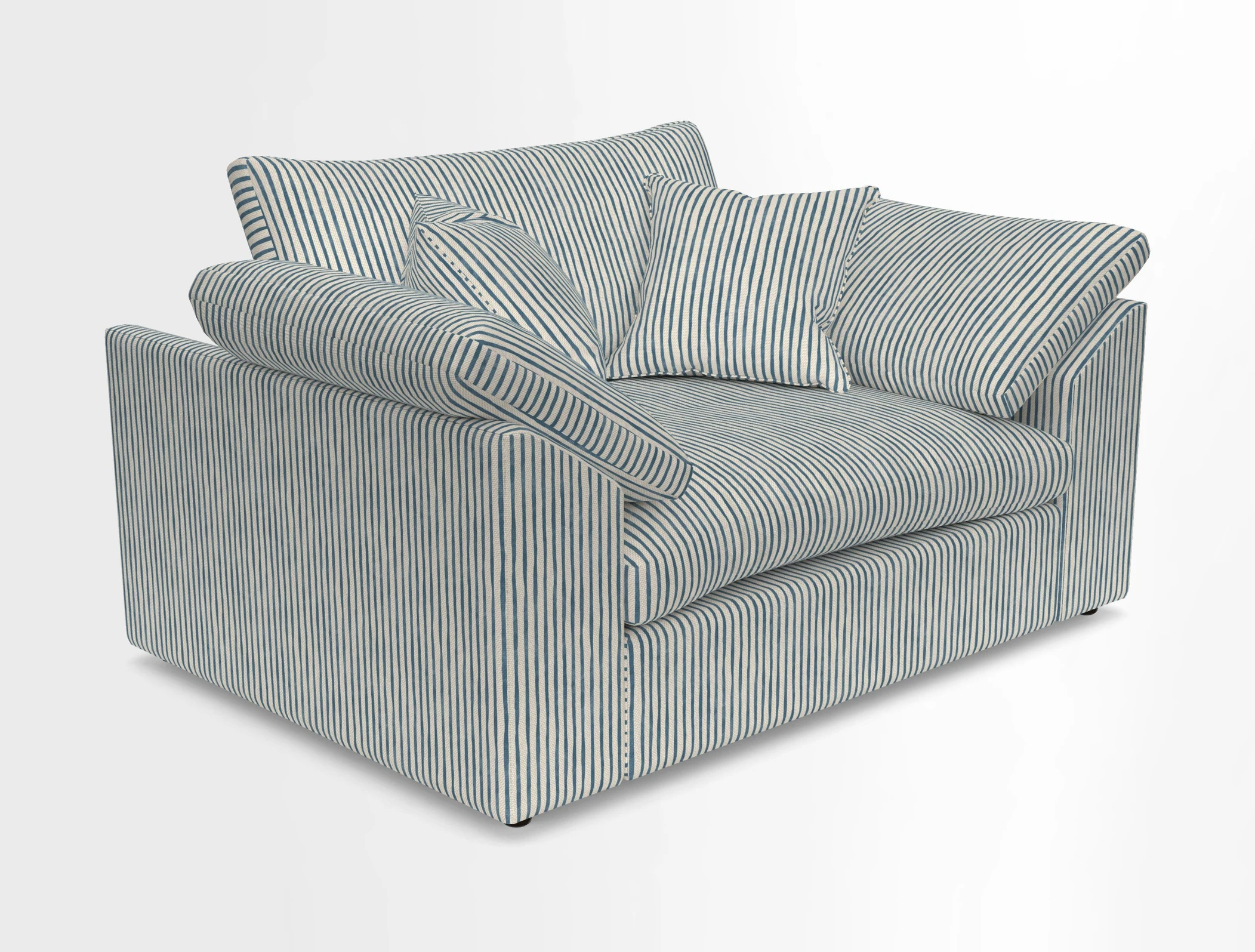 Big Softie Sloped Arm Snuggler in Two Tone Plain Biscuit