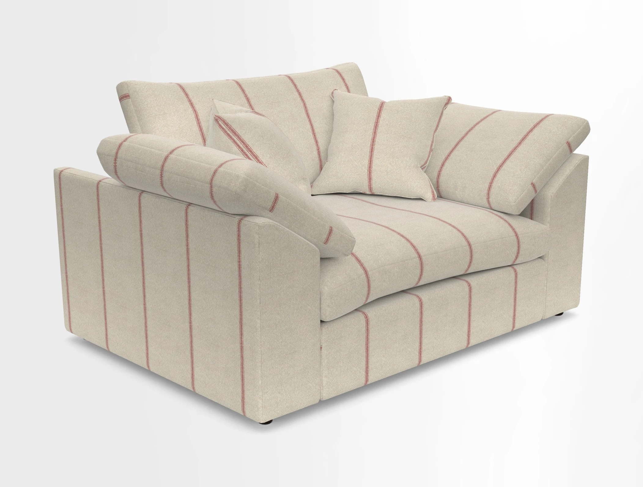 Big Softie Sloped Arm Snuggler in Two Tone Plain Biscuit