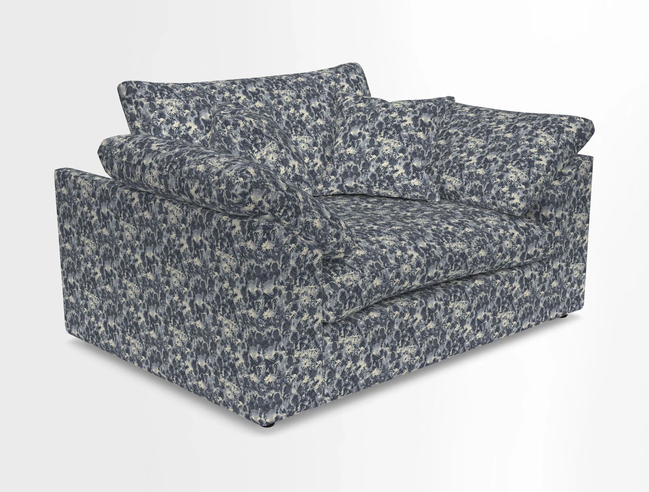 Big Softie Sloped Arm Snuggler in Two Tone Plain Biscuit