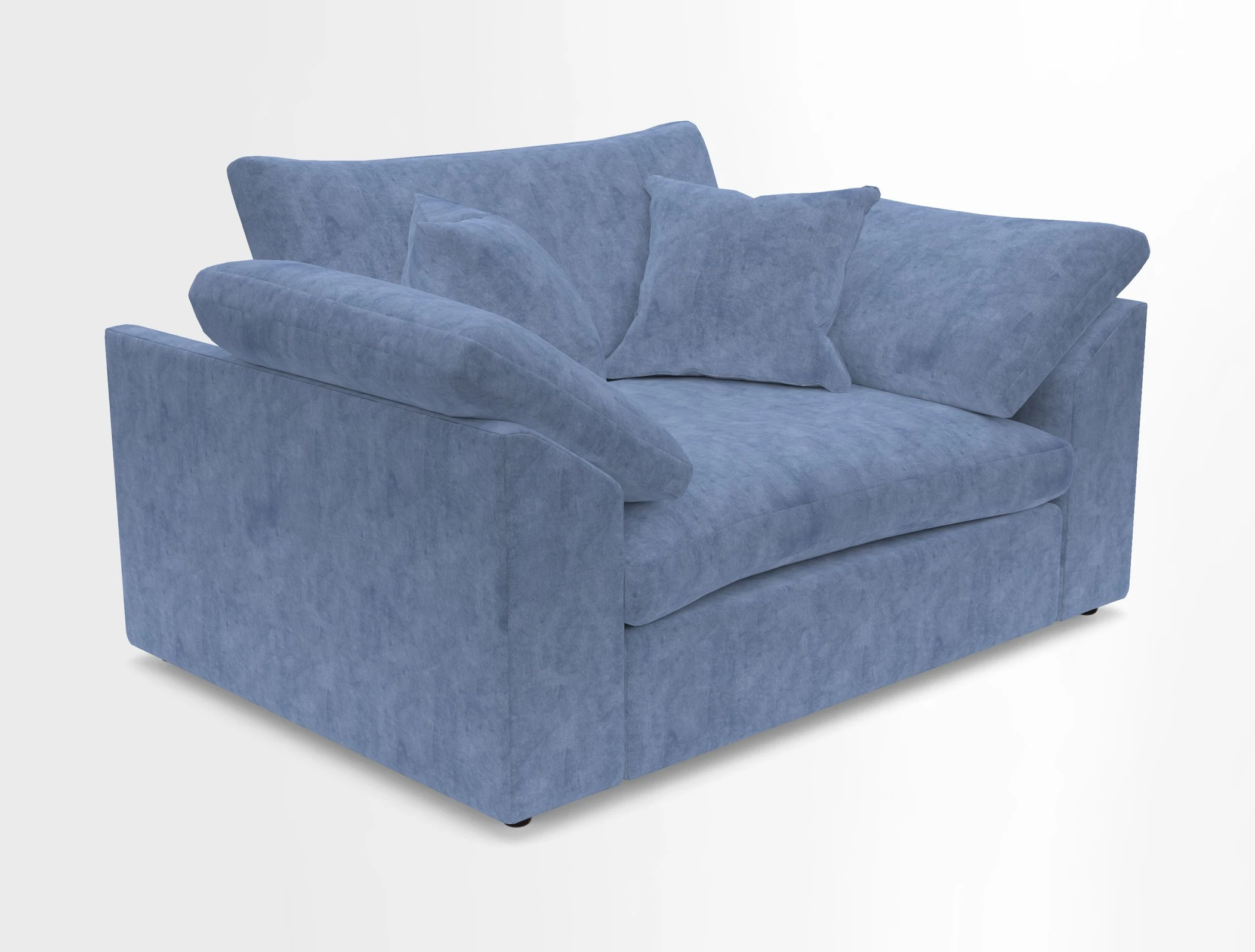 Big Softie Sloped Arm Snuggler in Two Tone Plain Biscuit