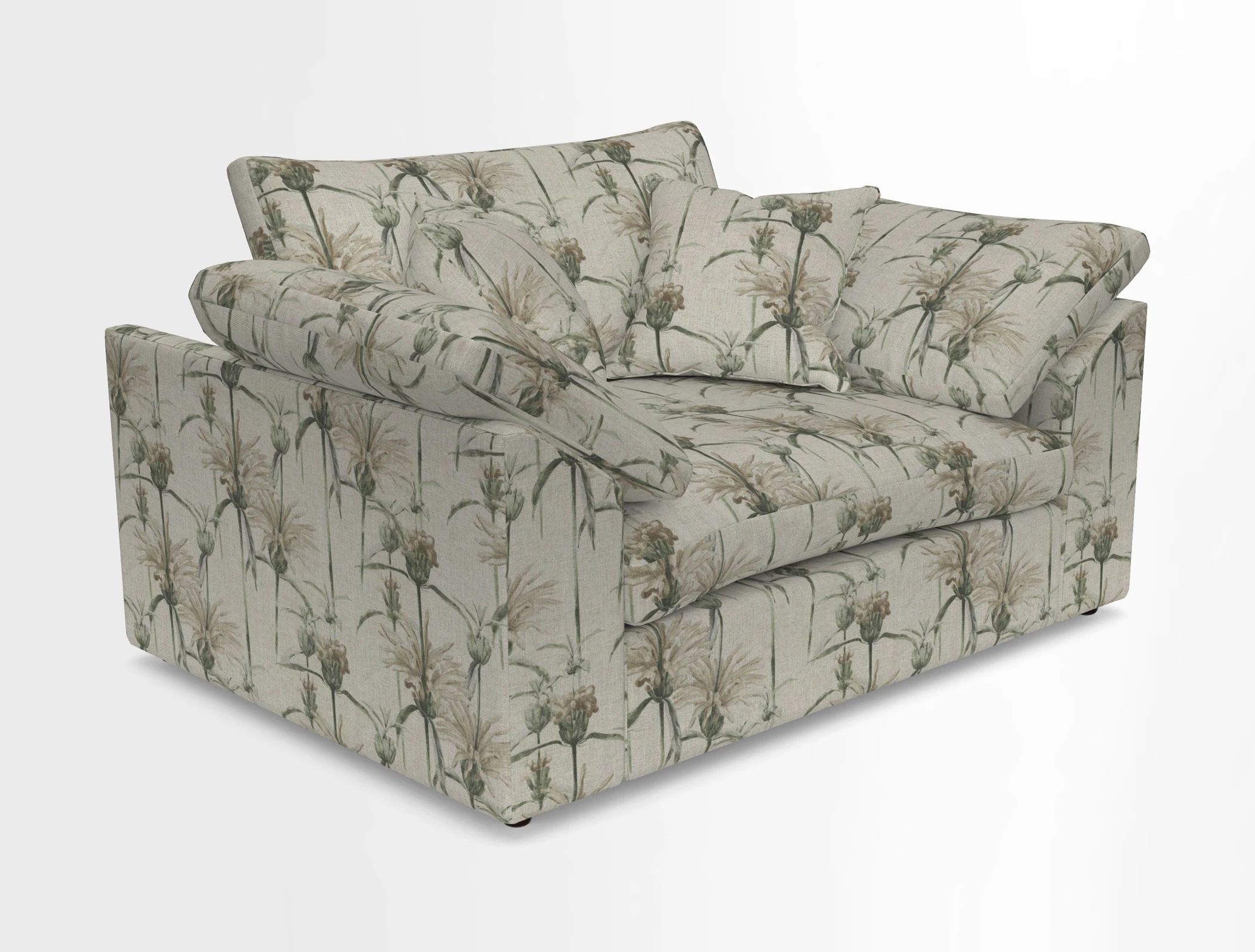 Big Softie Sloped Arm Snuggler in Two Tone Plain Biscuit