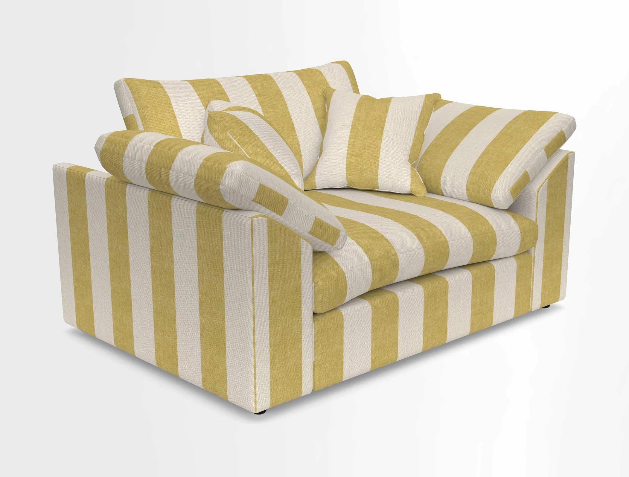 Big Softie Sloped Arm Snuggler in Two Tone Plain Biscuit