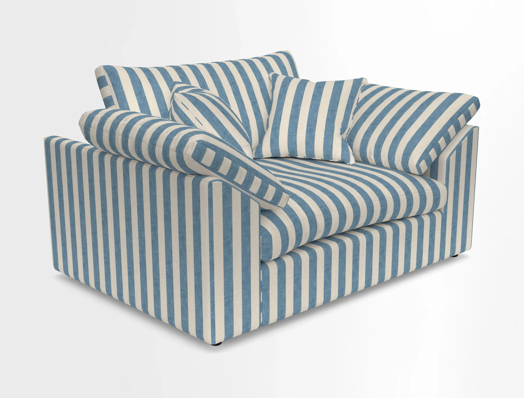 Big Softie Sloped Arm Snuggler in Two Tone Plain Biscuit