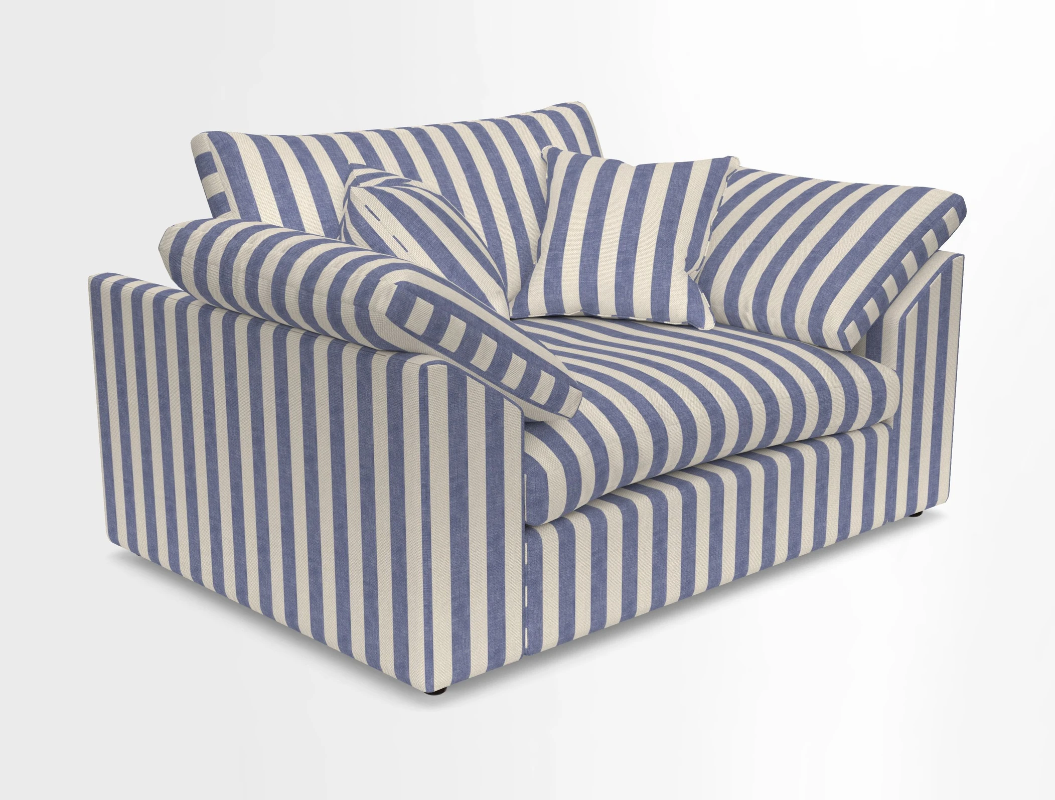 Big Softie Sloped Arm Snuggler in Two Tone Plain Biscuit