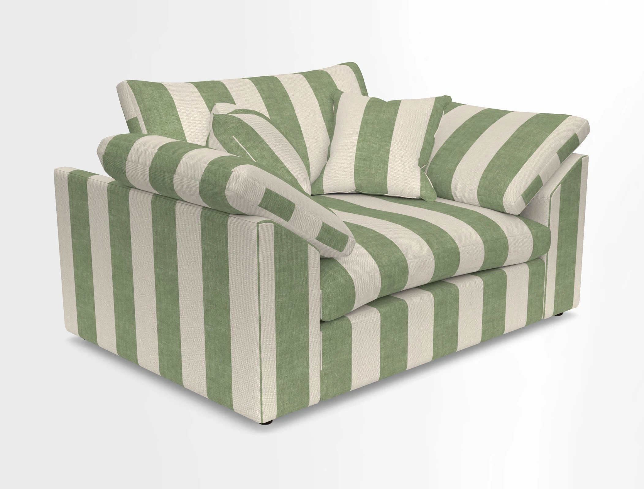Big Softie Sloped Arm Snuggler in Two Tone Plain Biscuit
