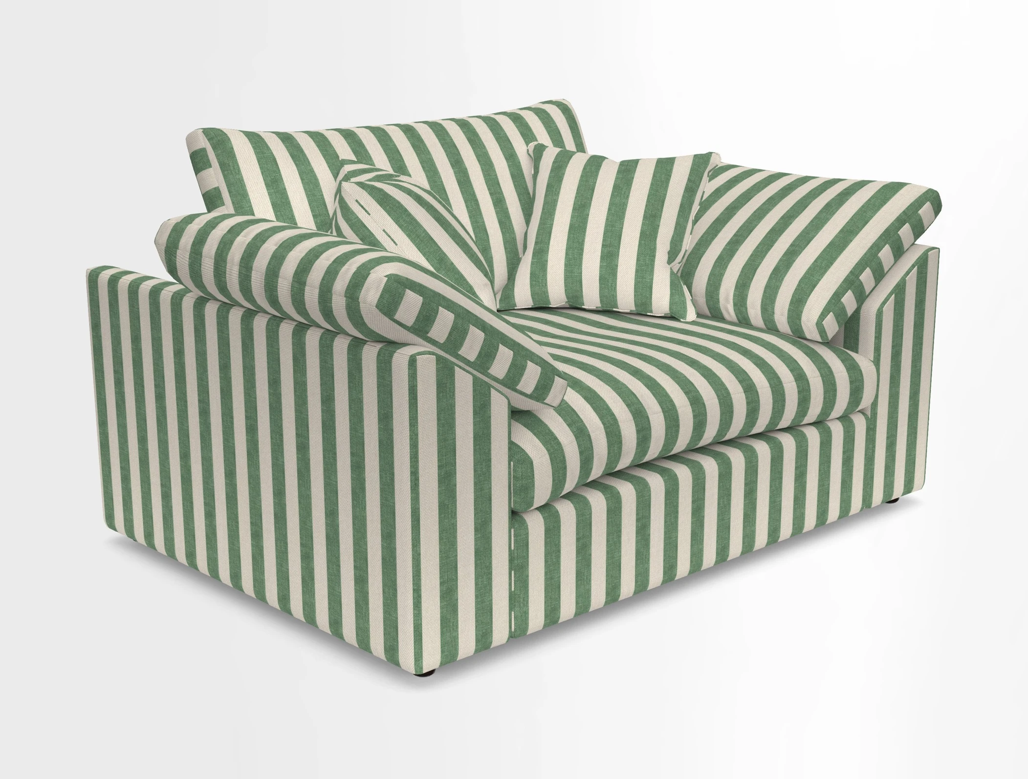 Big Softie Sloped Arm Snuggler in Two Tone Plain Biscuit