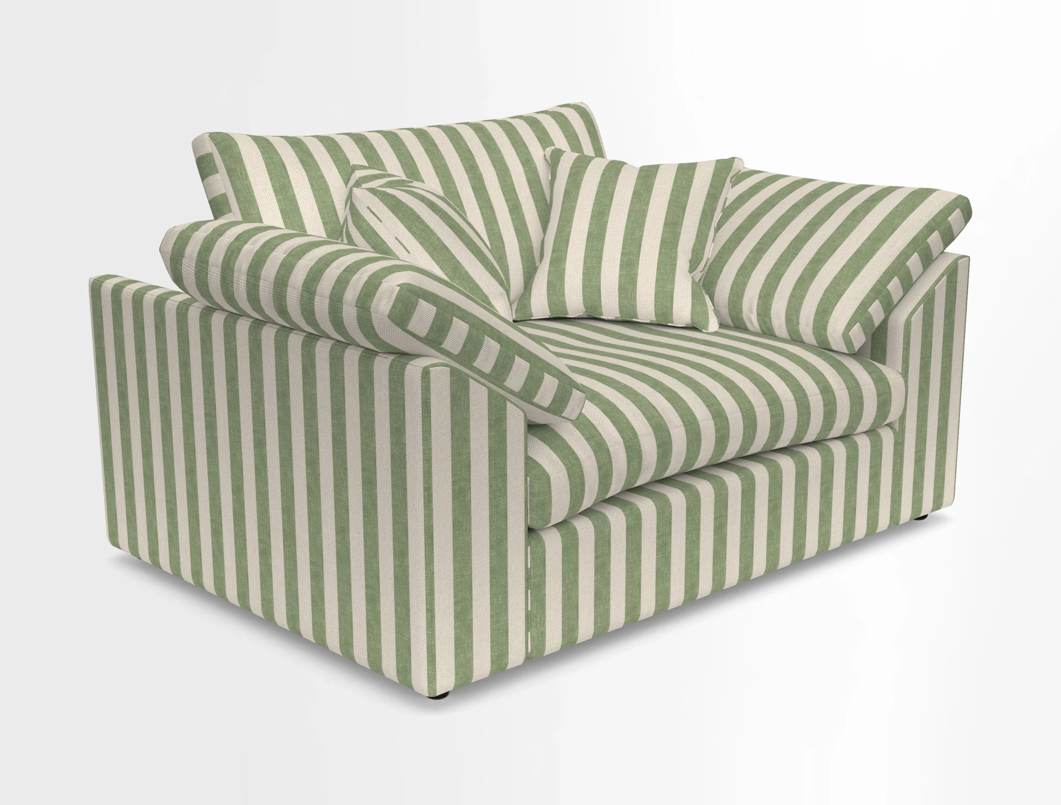 Big Softie Sloped Arm Snuggler in Two Tone Plain Biscuit