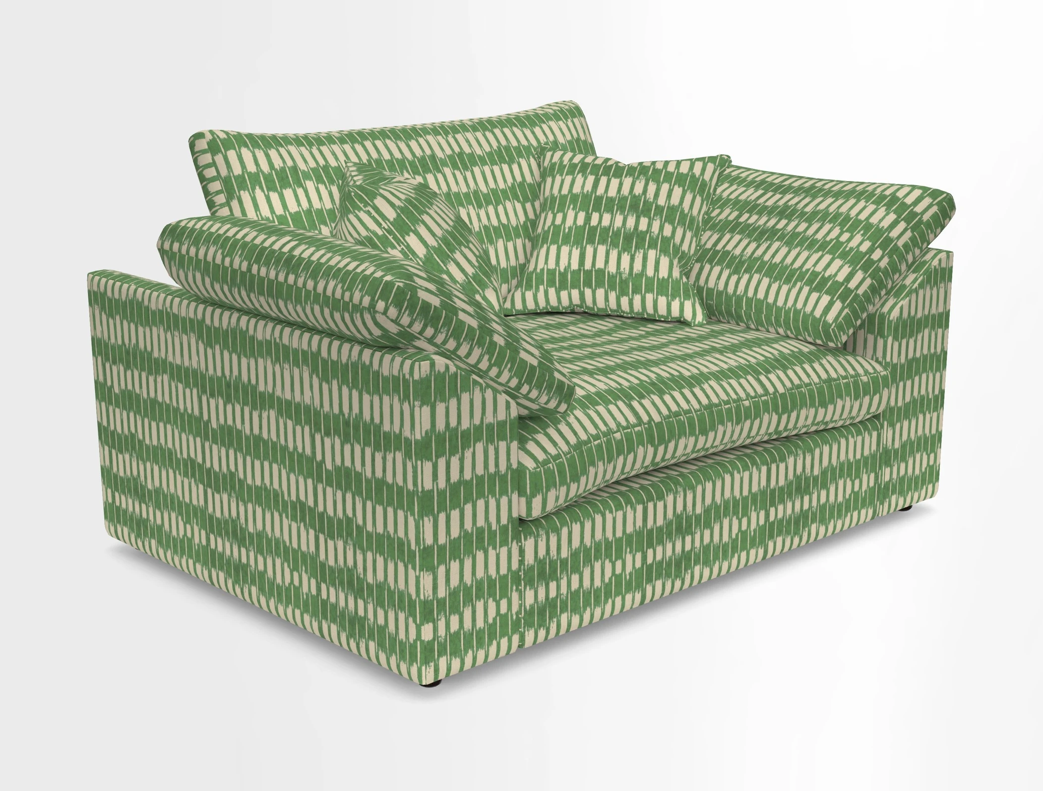 Big Softie Sloped Arm Snuggler in Two Tone Plain Biscuit