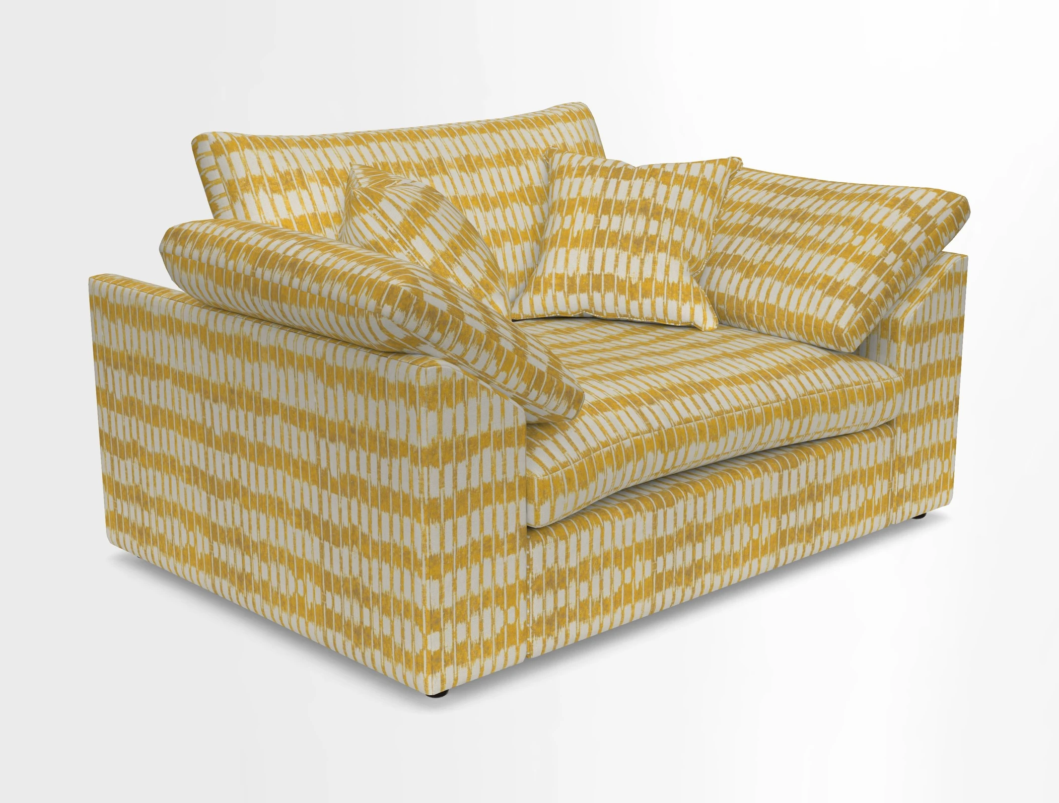 Big Softie Sloped Arm Snuggler in Two Tone Plain Biscuit