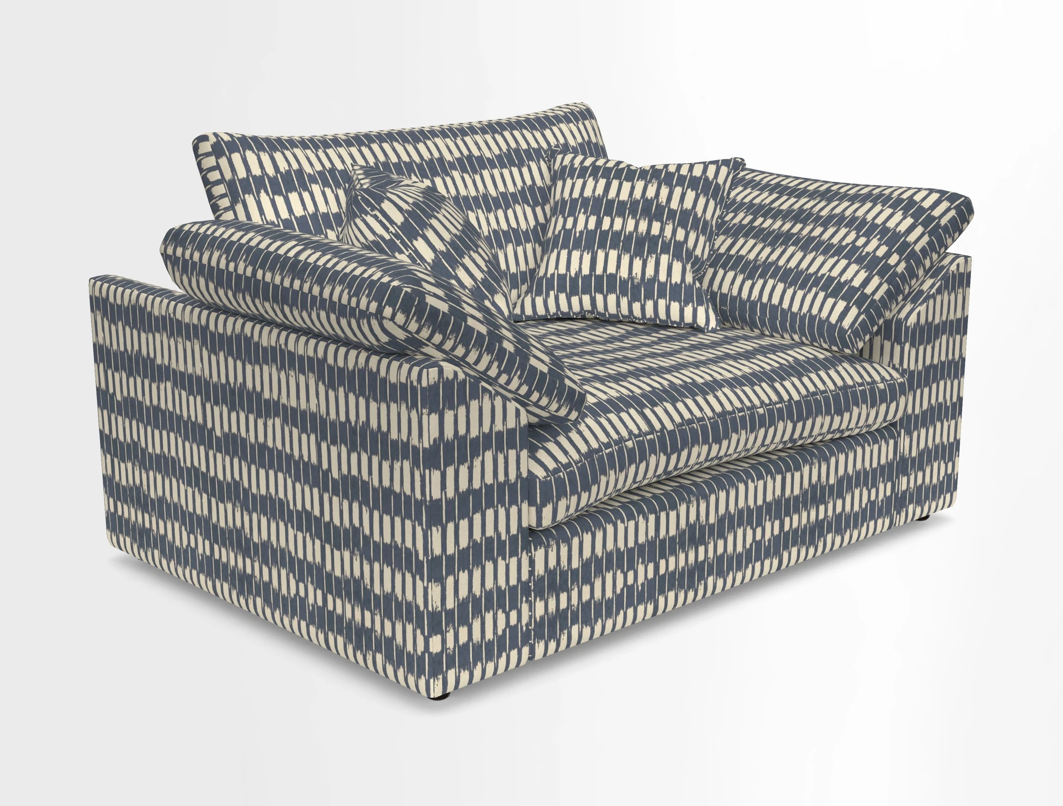 Big Softie Sloped Arm Snuggler in Two Tone Plain Biscuit
