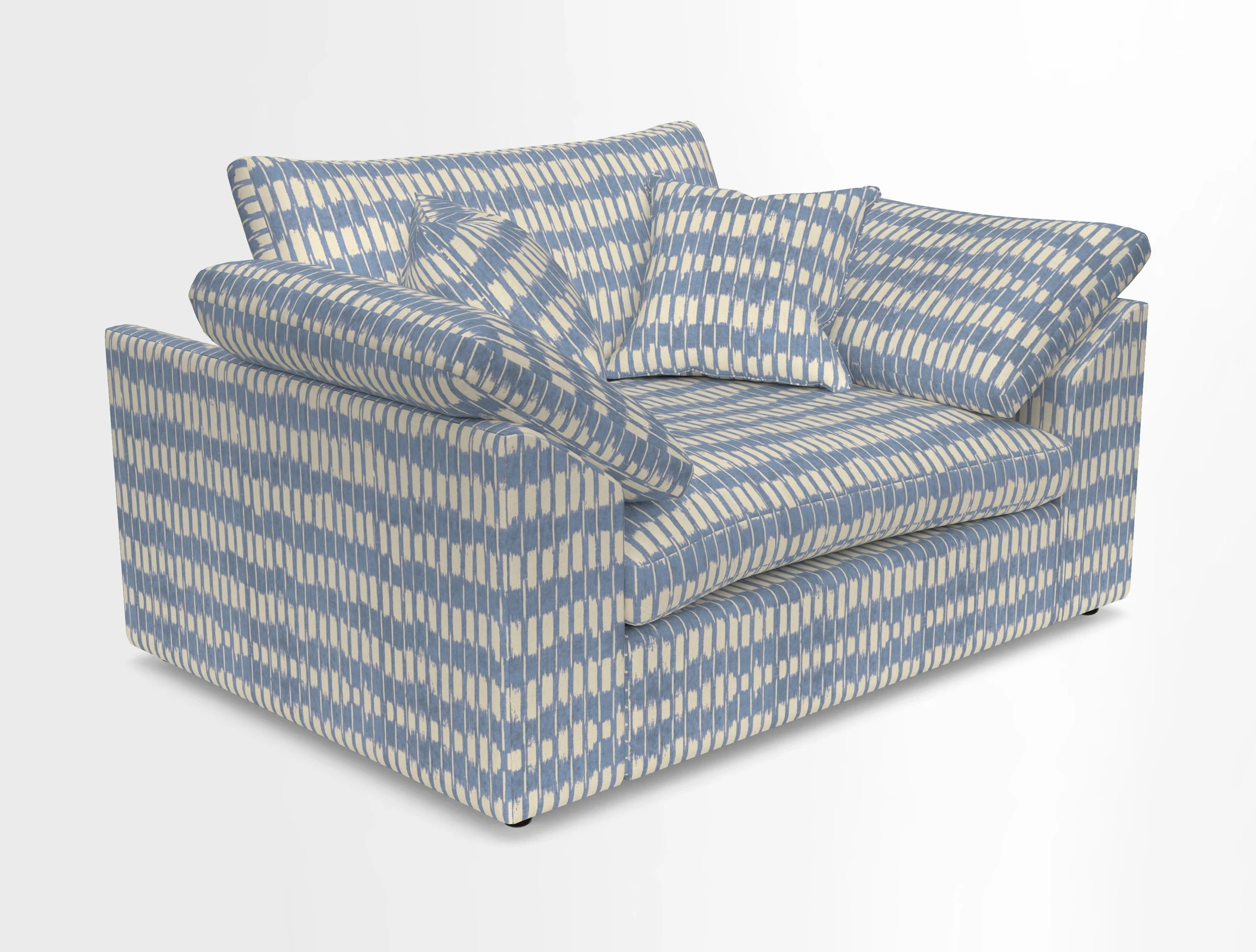 Big Softie Sloped Arm Snuggler in Two Tone Plain Biscuit