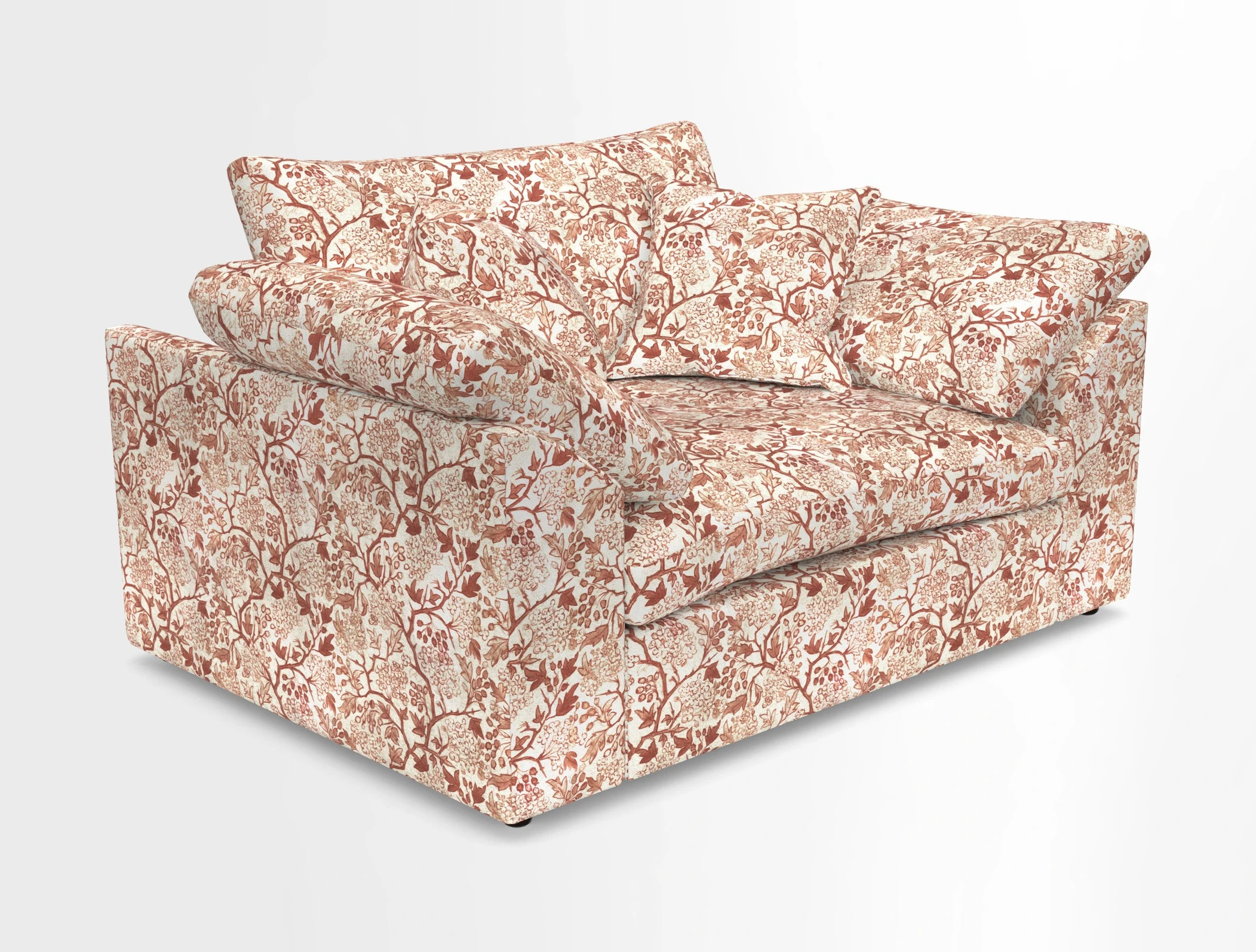 Big Softie Sloped Arm Snuggler in Two Tone Plain Biscuit