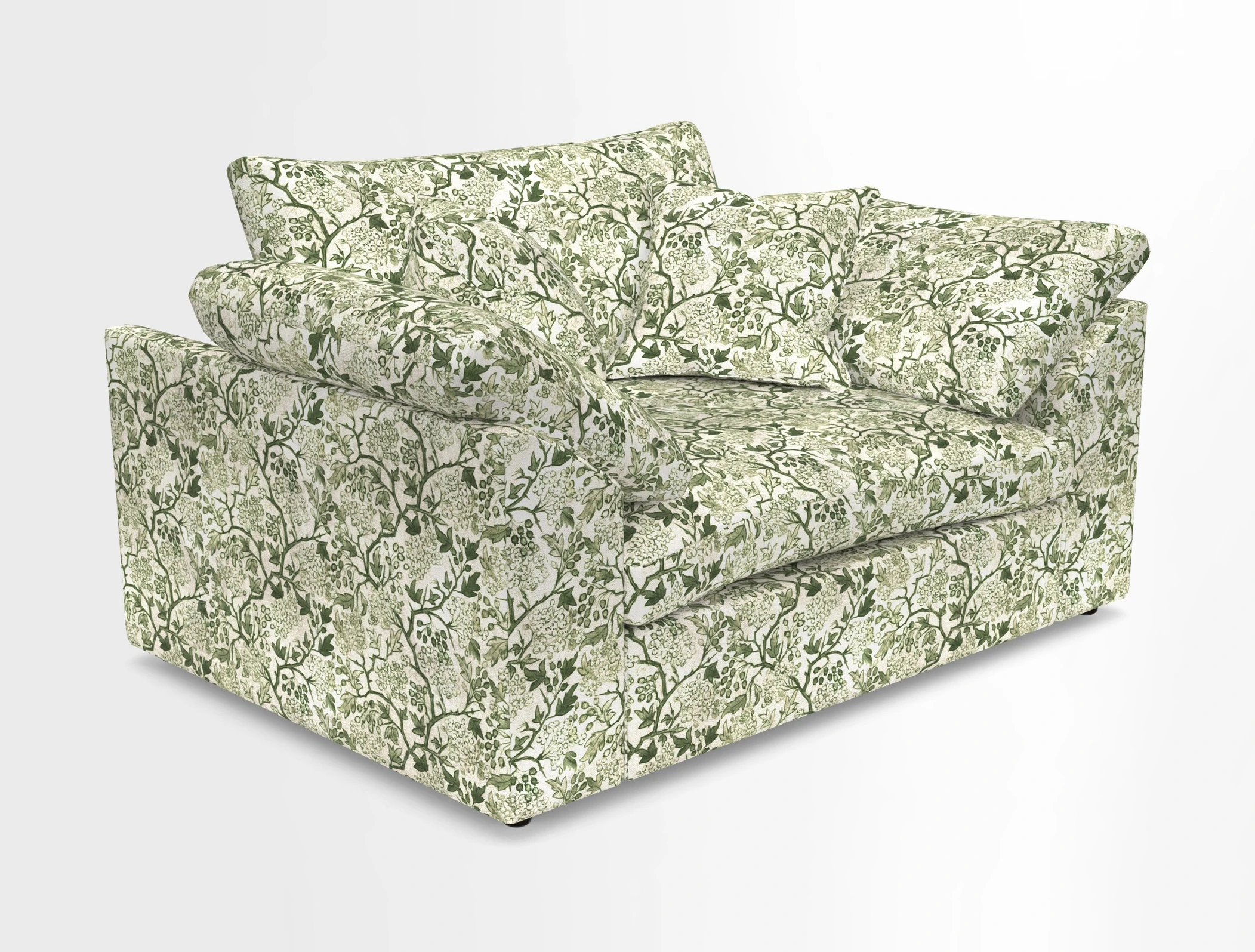 Big Softie Sloped Arm Snuggler in Two Tone Plain Biscuit