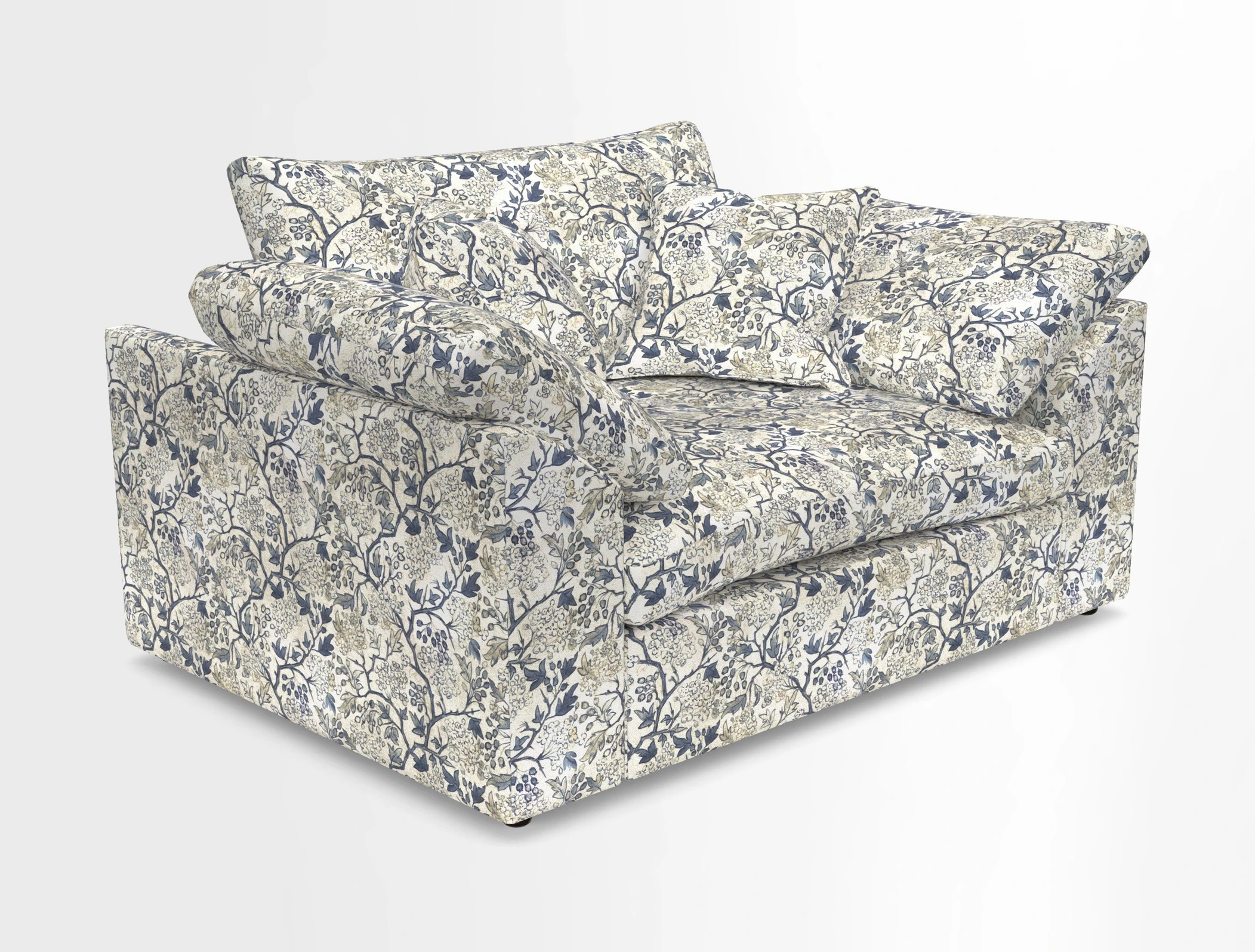 Big Softie Sloped Arm Snuggler in Two Tone Plain Biscuit