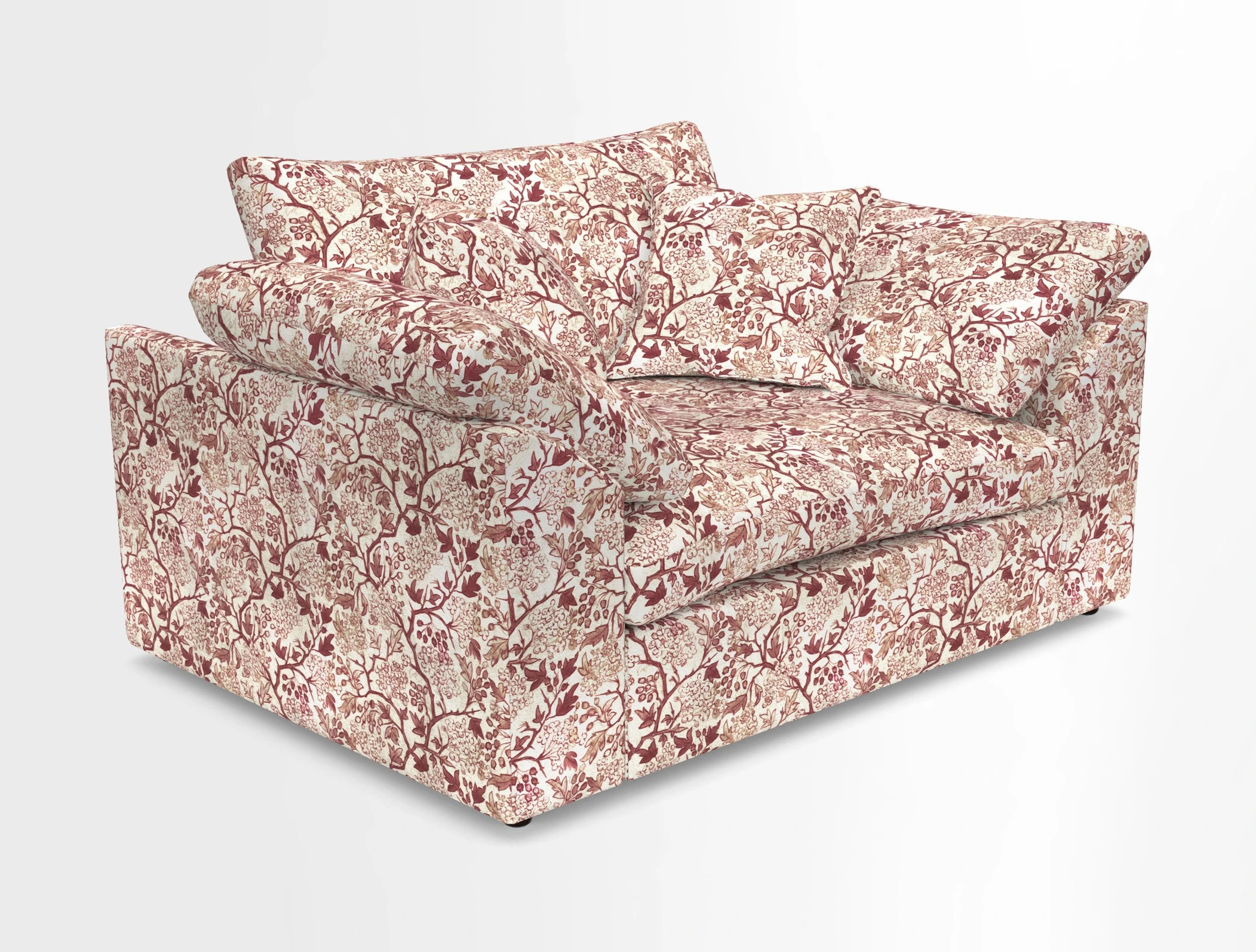 Big Softie Sloped Arm Snuggler in Two Tone Plain Biscuit