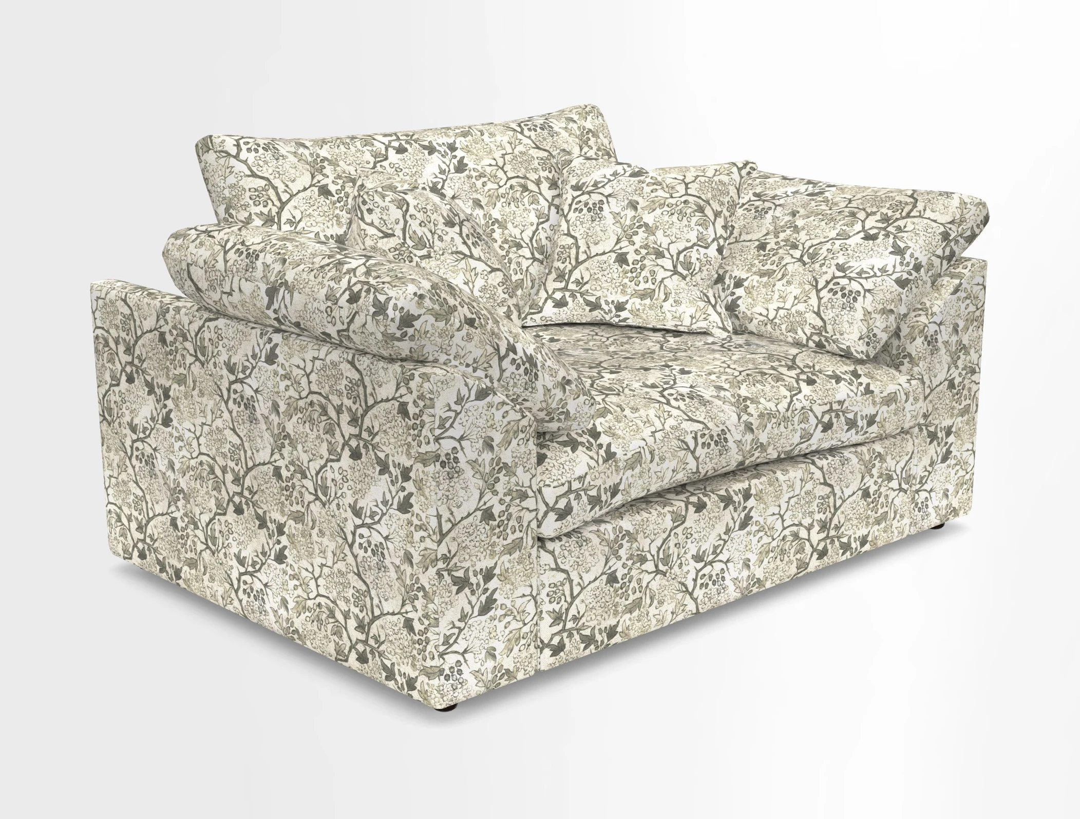 Big Softie Sloped Arm Snuggler in Two Tone Plain Biscuit