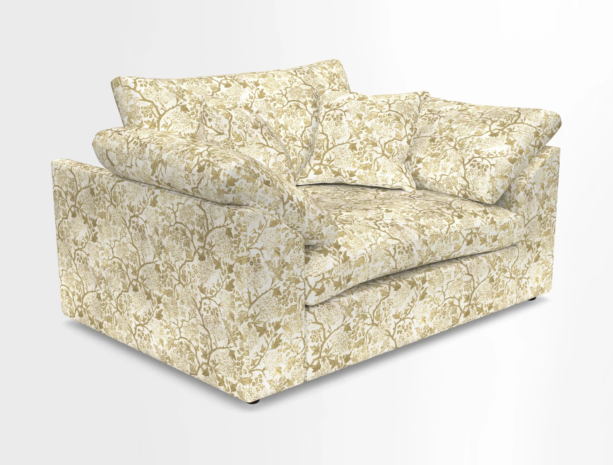 Big Softie Sloped Arm Snuggler in Two Tone Plain Biscuit