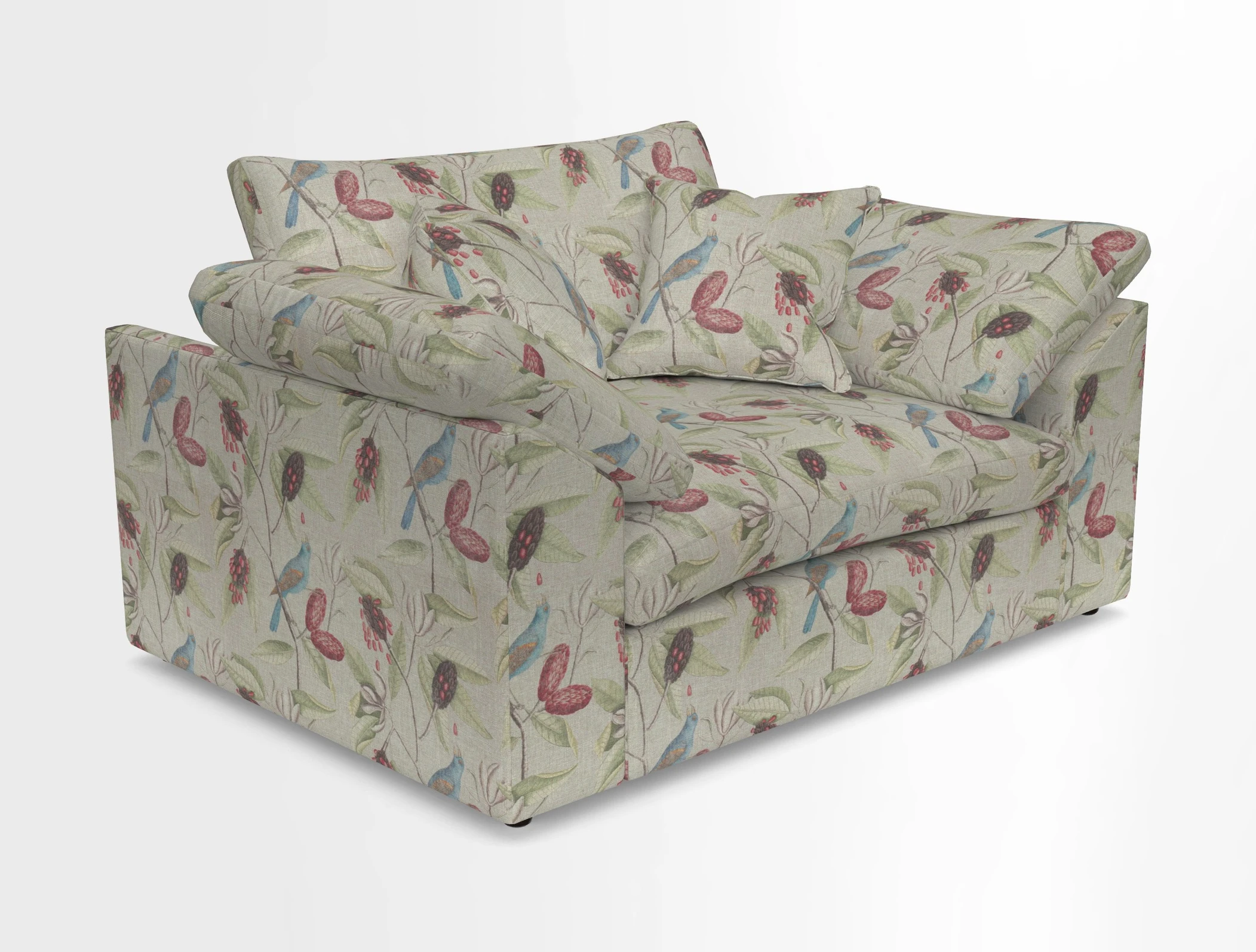 Big Softie Sloped Arm Snuggler in Two Tone Plain Biscuit