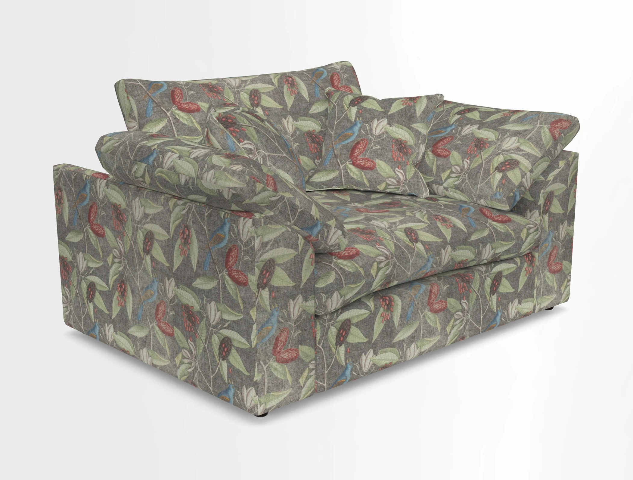 Big Softie Sloped Arm Snuggler in Two Tone Plain Biscuit
