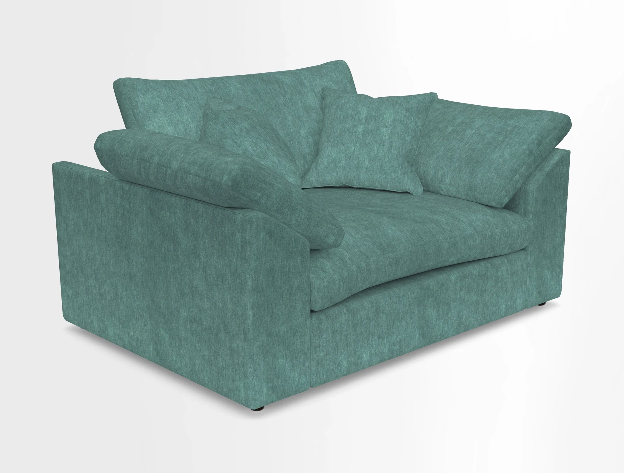 Big Softie Sloped Arm Snuggler in Two Tone Plain Biscuit