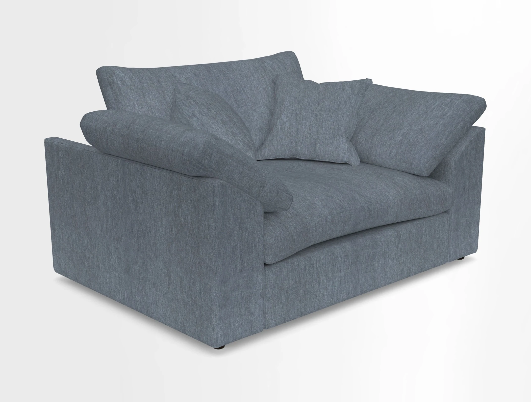 Big Softie Sloped Arm Snuggler in Two Tone Plain Biscuit